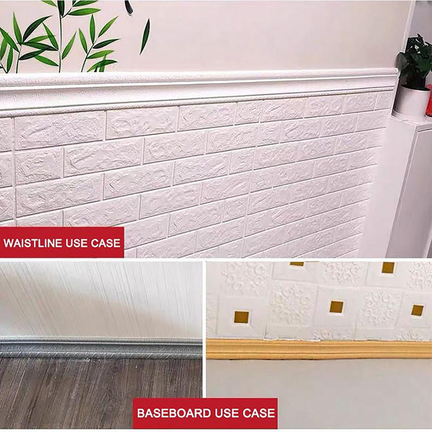CoreLiving Flexible Peel and Stick Crown Molding Trim (Pink Marble, 9.5 ft) jucf7