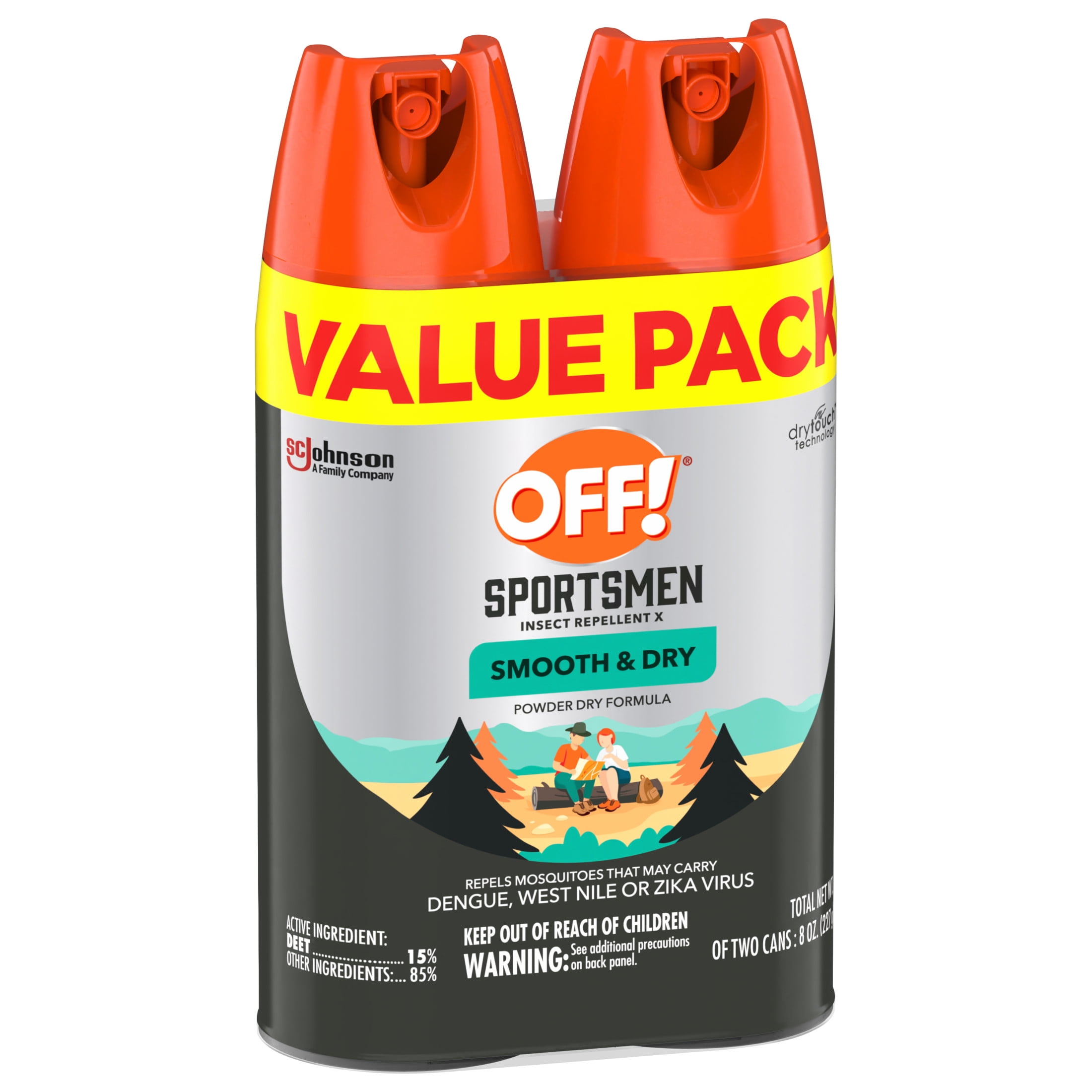 OFF! Family Care Smooth and Dry Insect Repellent, Non-Greasy Formula (4 oz, 2 Count) 4wrhu