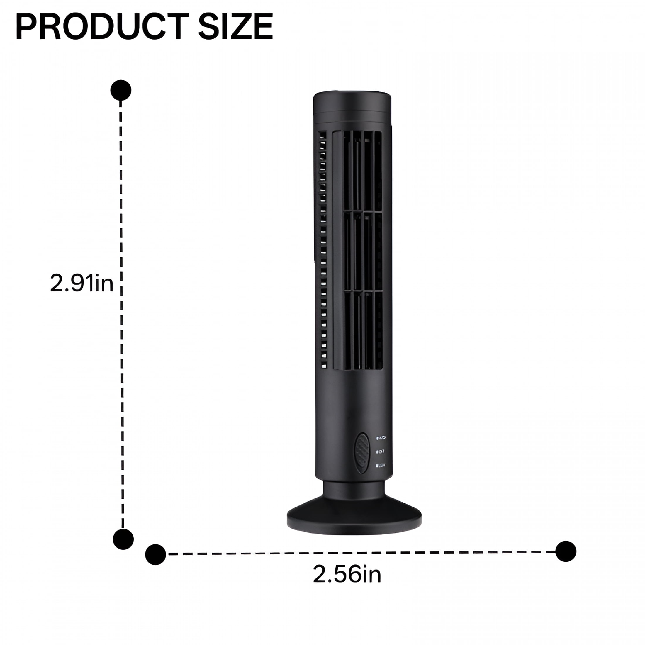 Hibibud Tower Fan, Quiet Oscillating Standing Fan with Remote, 3 Speeds and 4 Modes for Home and Office (Black, 40 in) zmjne