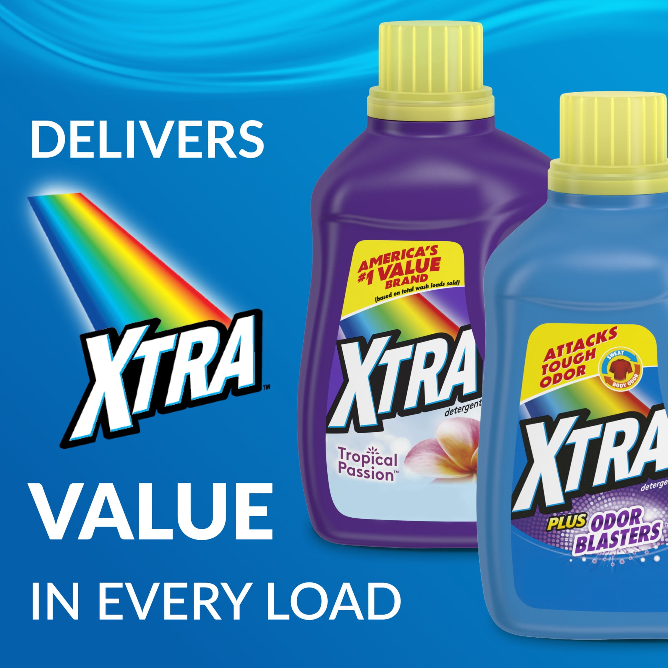 Xtra Plus OxiClean Liquid Laundry Detergent, Deep Cleaning Formula, Crystal Clean Scent (203.1 fl oz) mt61b