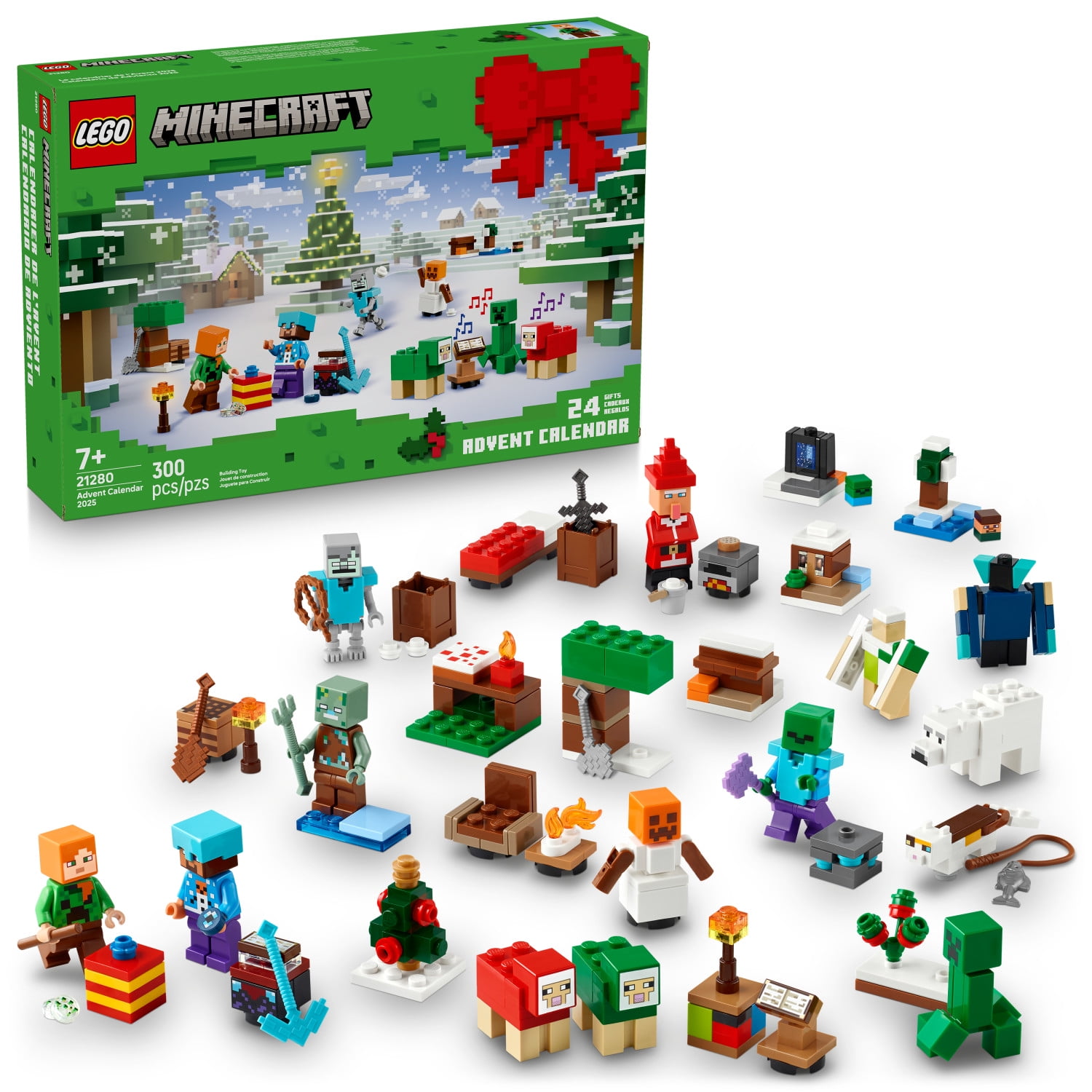 LEGO Minecraft Advent Calendar 2025 Building Toy Set (300 Pieces) to047
