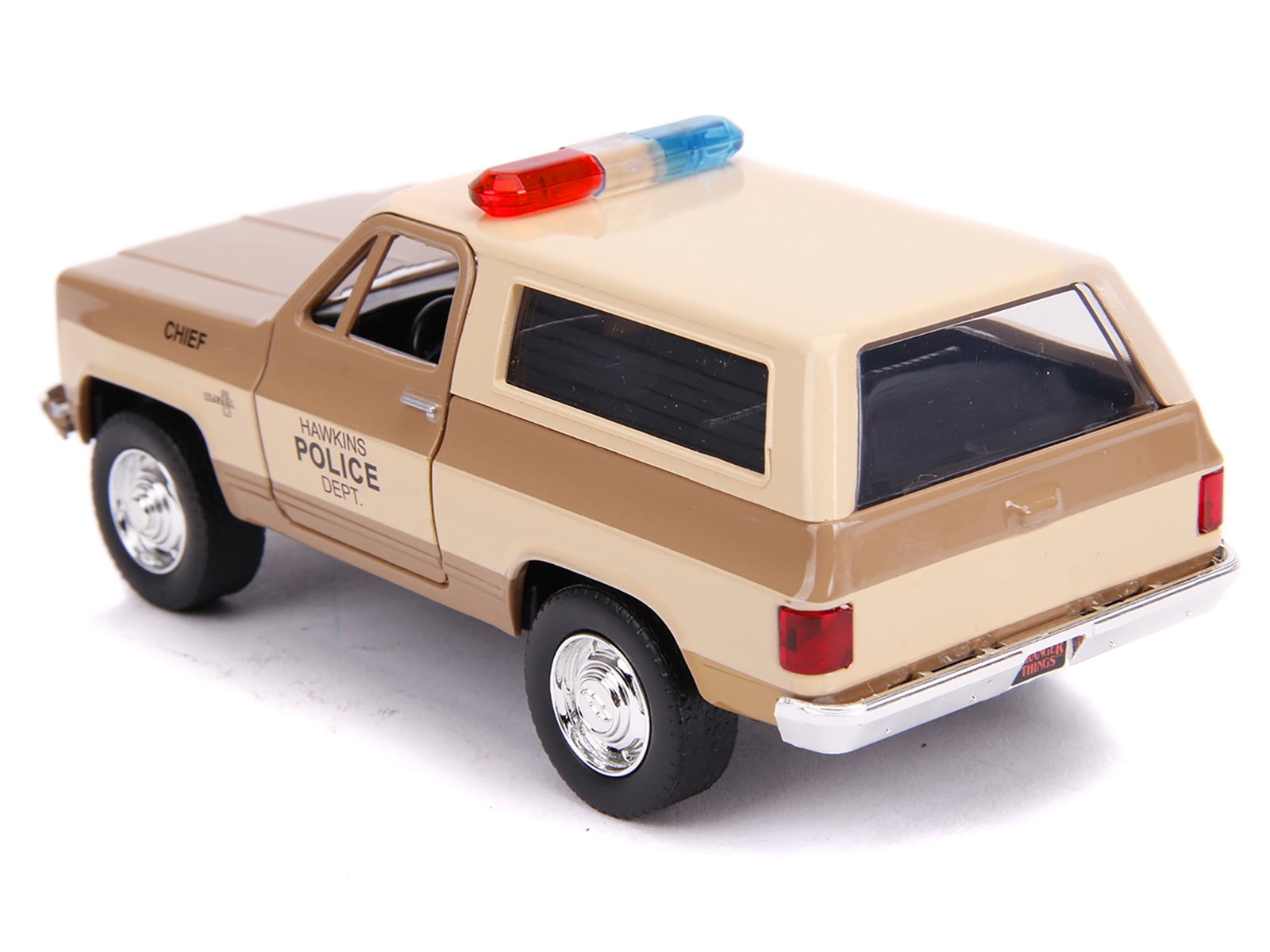 Jada Toys Stranger Things Hawkins Police Dept. Chevrolet Blazer Diecast Model Car (5 in) 46pb5
