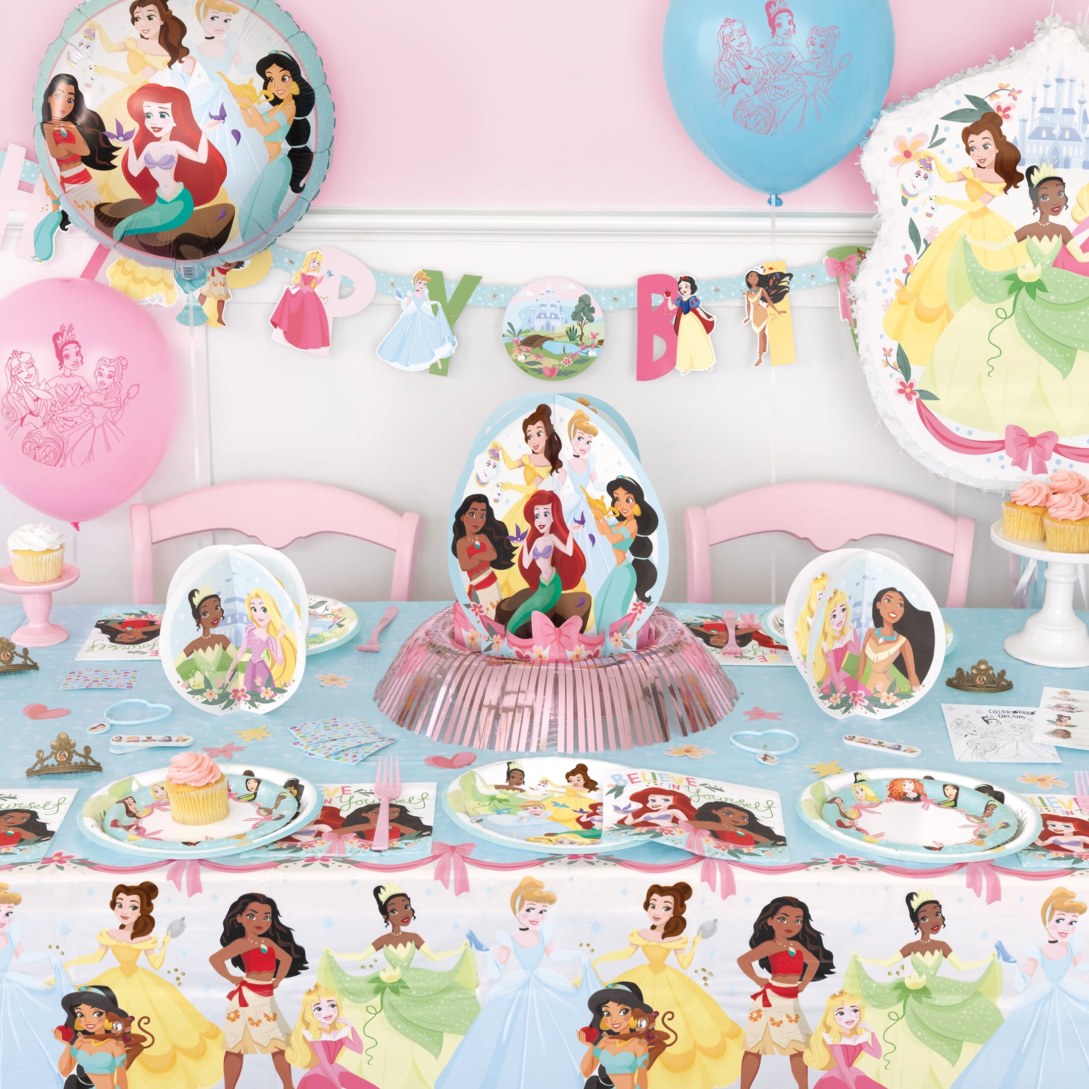 Disney Princess Round Dessert Plates (7 in, 8 ct) pwmo2