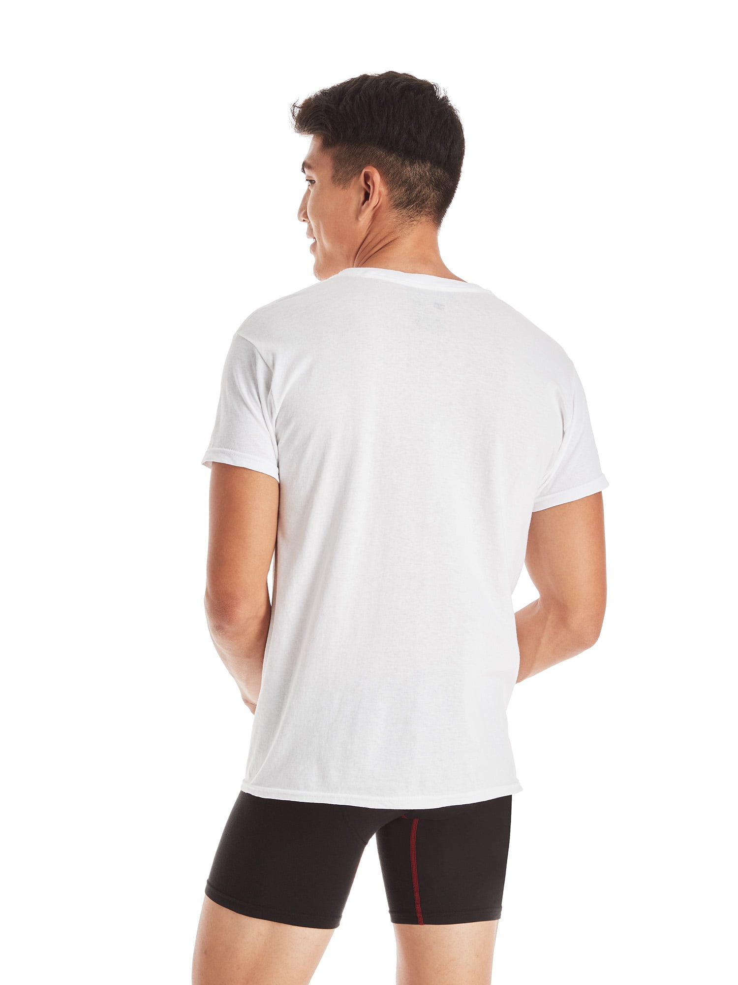 Hanes Men's Crewneck Undershirt Multipack (White, L, 10 Pack) xsqpd