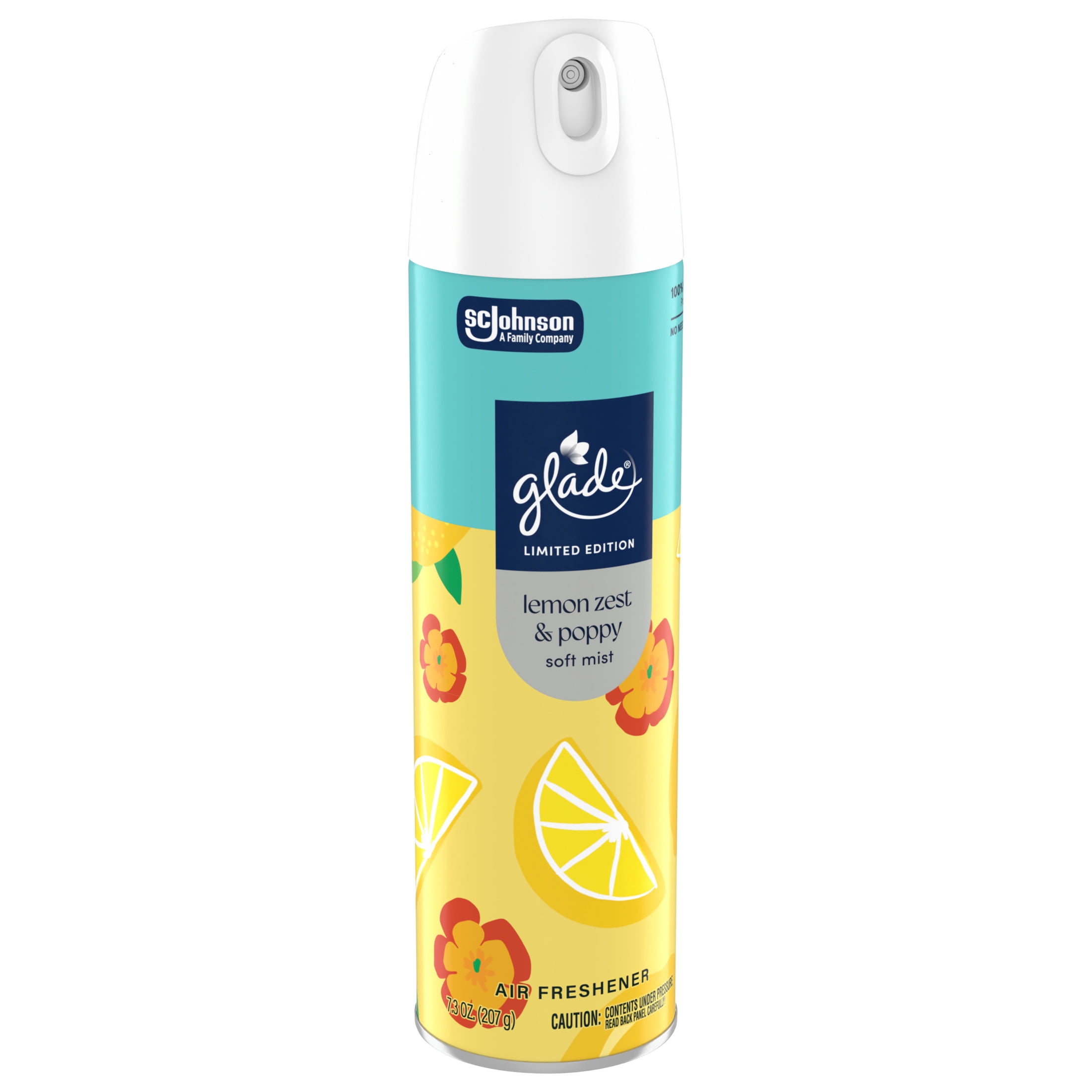 Glade Odor Fighting Soft Mist Air Freshener Room Spray, Lemon Zest & Poppy (7.3 oz) jiulz