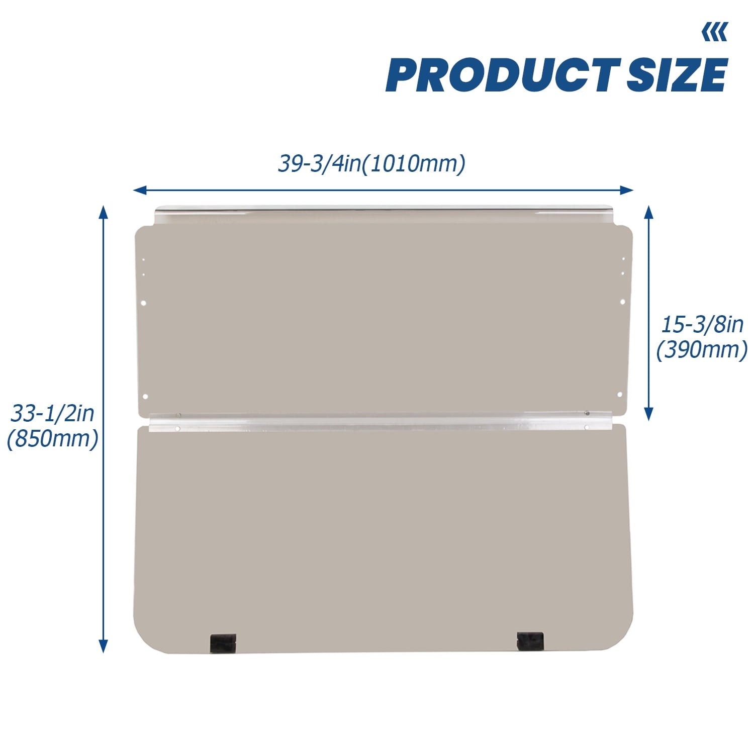 Kojem Folding Golf Cart Windshield for Club Car DS 1982-2000.5 (Tinted, 39.25 in x 36.75 in) s9mnk