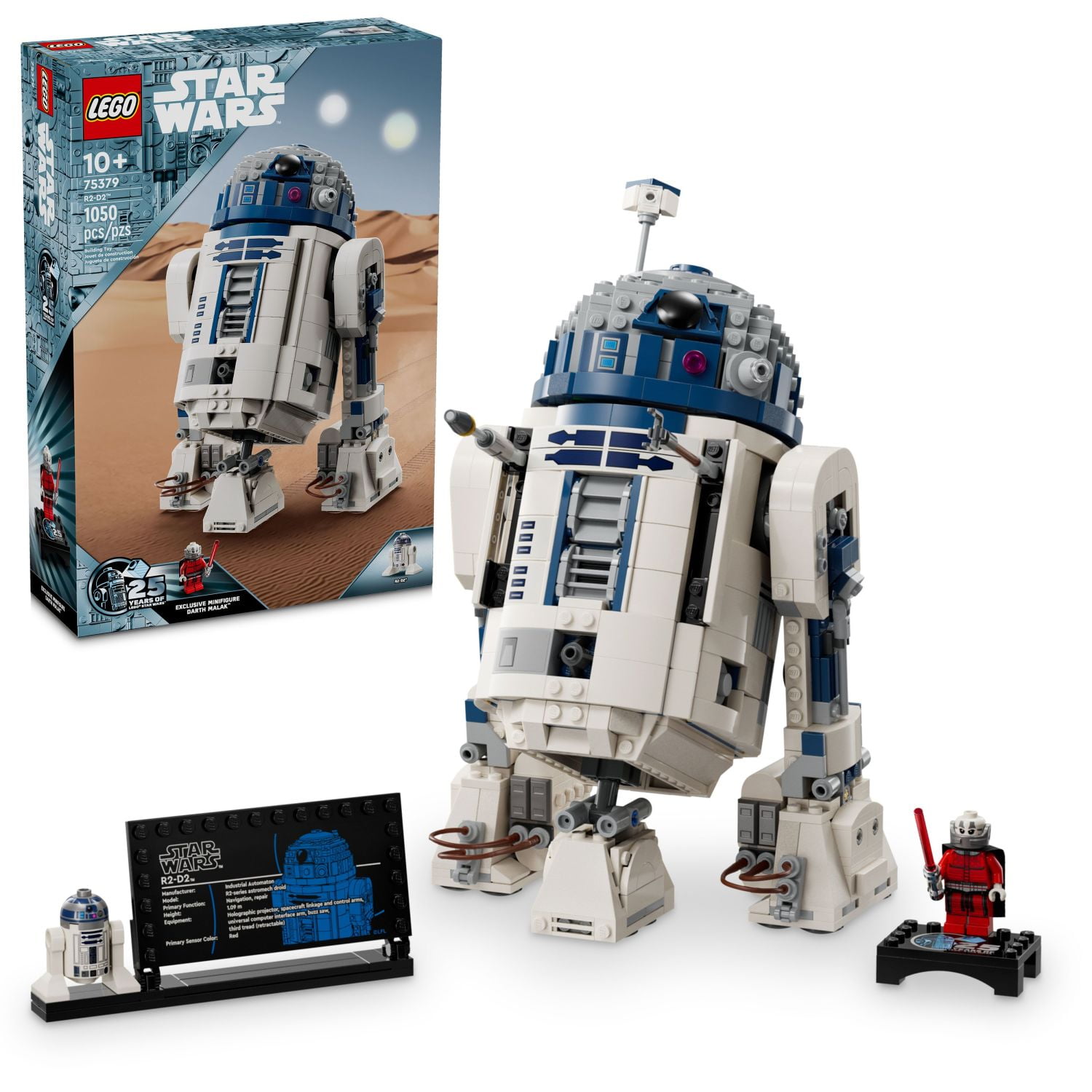 LEGO Star Wars R2-D2 Buildable Droid Figure with Darth Malak Minifigure (1,050 Pieces) ywa35