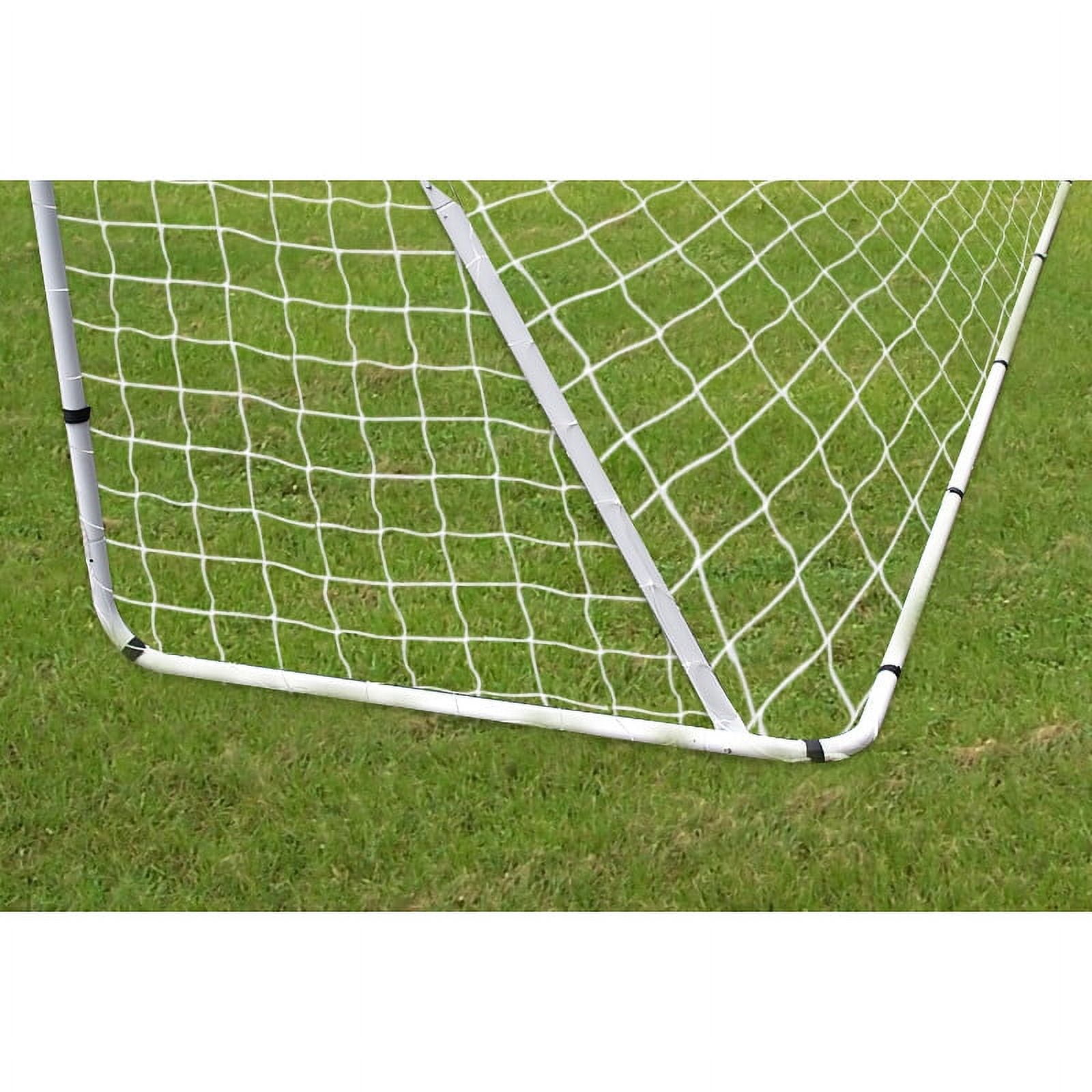 ZenStyle Soccer Goal Training Net with Steel Frame (White, 12 ft x 6 ft) 6sfzc