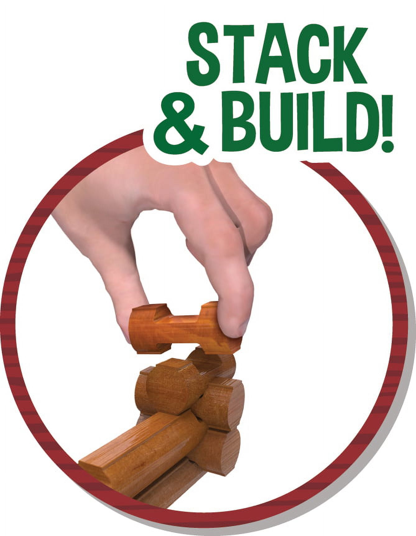 Lincoln Logs On the Trail Building Set, Real Wood Construction Toy (59 Pieces) 9seb4