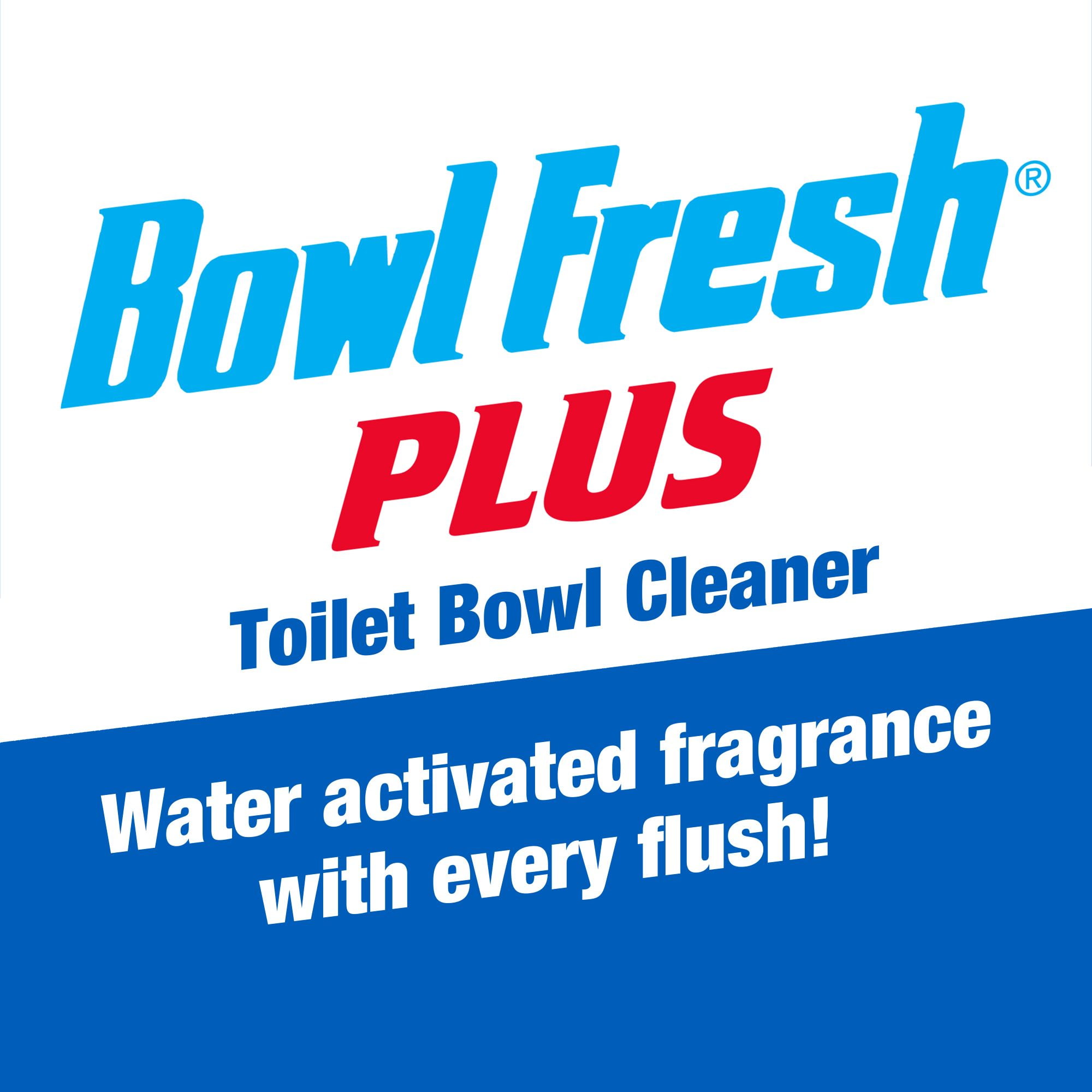 Bowl Fresh Plus Toilet Bowl Cleaner and Deodorizer, Stain-Fighting Oxygen Bleach (Pleasant Scent, 1.76 oz) ik9hx