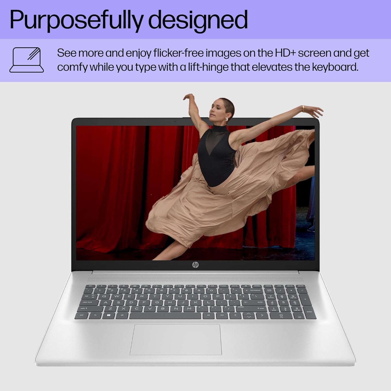 HP 17.3 inch Touchscreen Business Laptop, AMD Ryzen 5 7530U, 64GB RAM, 2TB SSD, Windows 11 Pro (Silver, 17.3 in) nobky