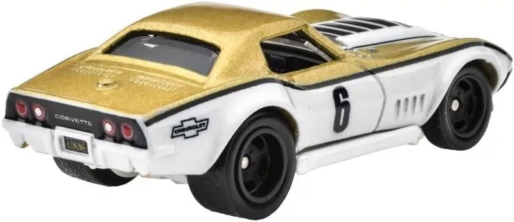 Hot Wheels Premium Car Culture 2-Pack Custom Corvette Stingray Coupe and '69 Copo Corvette (1:64 Scale) 3sfjz