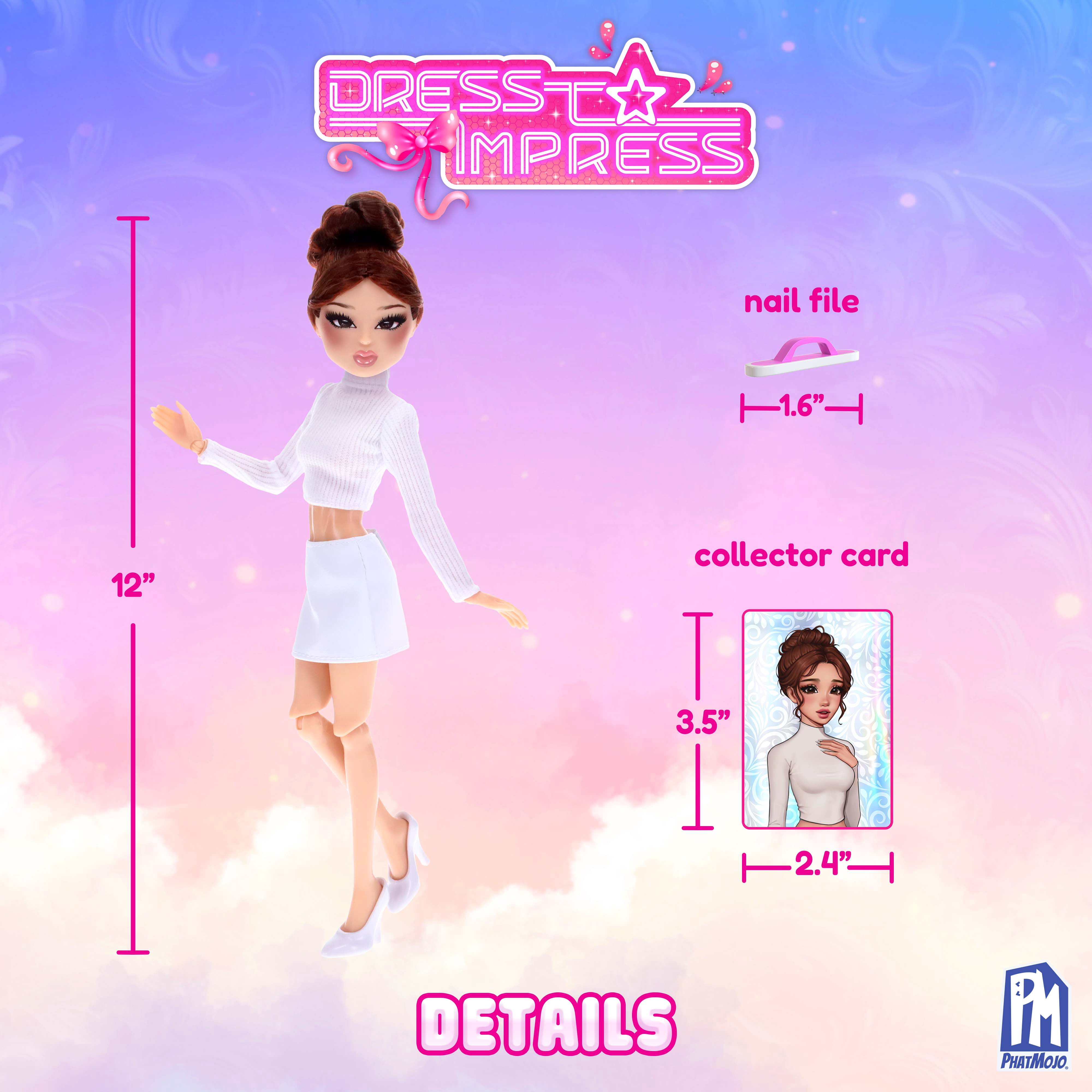 Dress to Impress Lana Fashion Doll (12 in, Series 1) Posable Collectible Figure with Exclusive DLC Code j4nr5