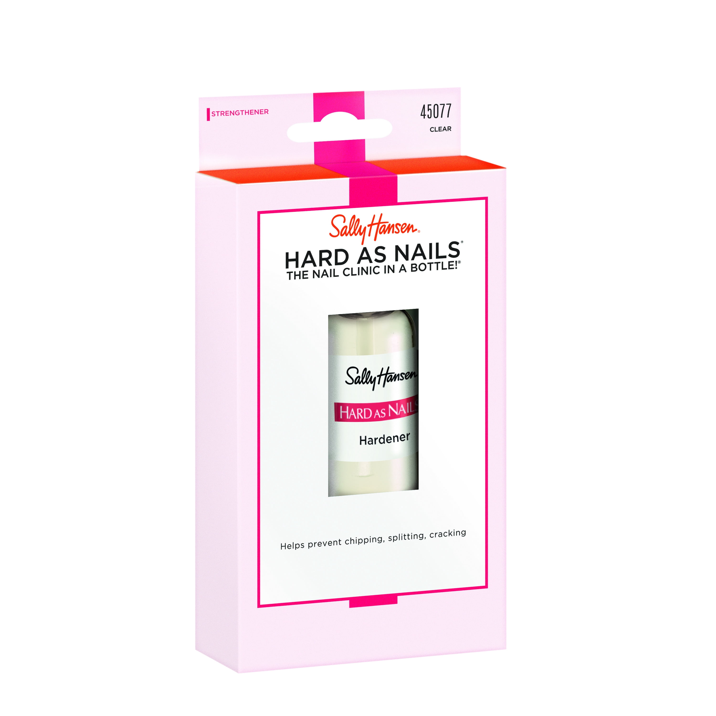 Sally Hansen Hard as Nails Strength Treatment, Chip-Resistant Nail Hardener (Clear, 0.45 fl oz) ls0us