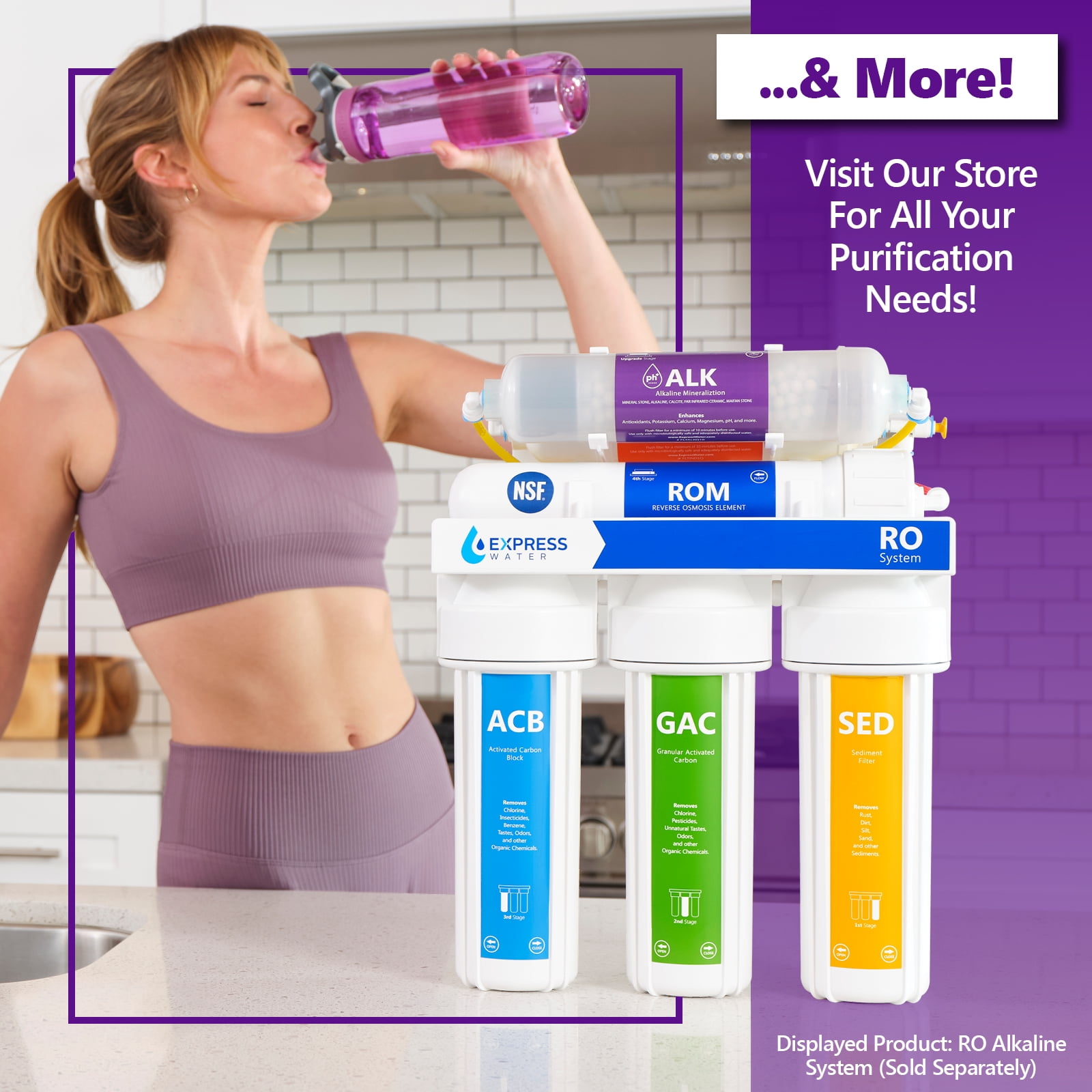 Express Water Whole House Anti-Scale Filtration System Replacement Kit (3-Stage, 4.5 in x 20 in) 2jj15