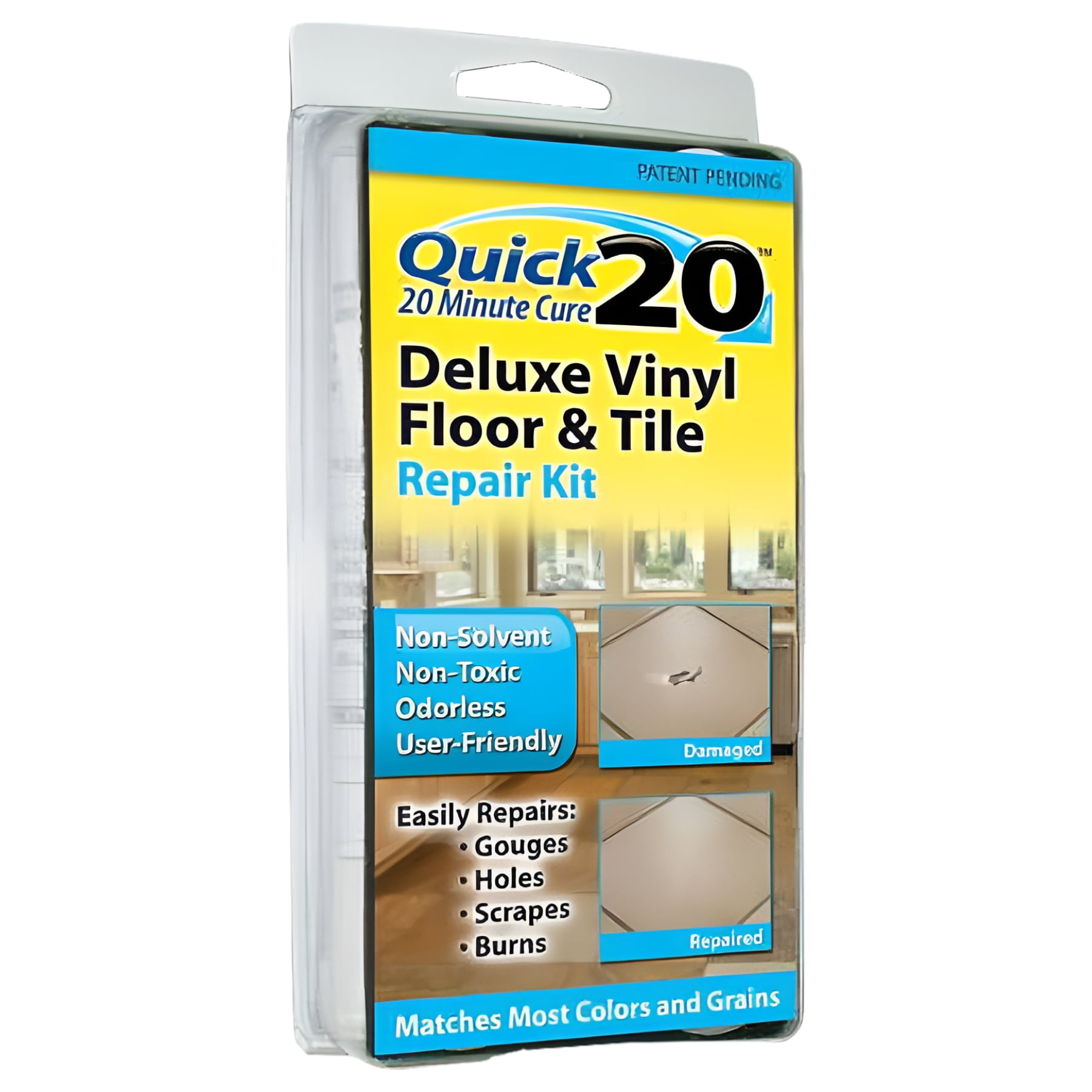Liquid Leather Vinyl Floor and Tile Repair Kit (White, 1 Kit) 1cdtf