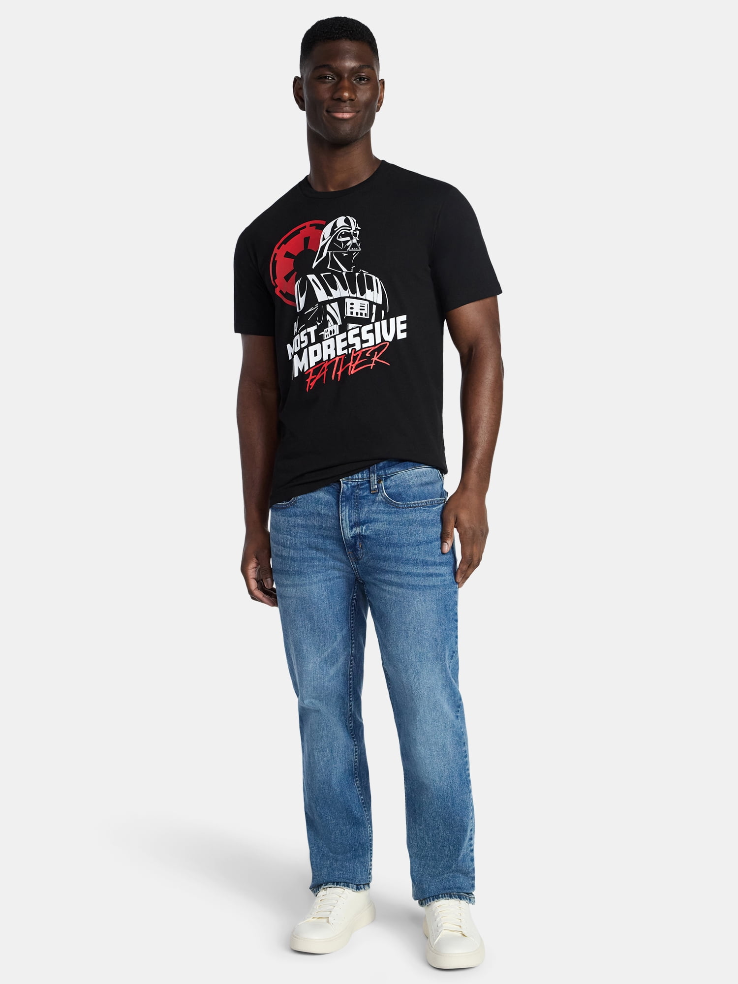Star Wars Darth Vader Graphic Tee Men's Short Sleeve Crewneck Shirt (Black, XS-5XL) z6pl6