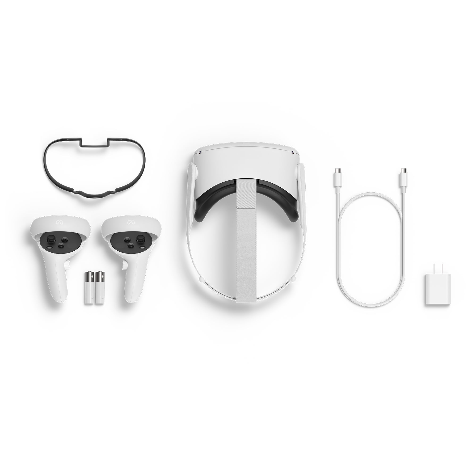 Meta Quest 2 Advanced All-In-One Virtual Reality Headset (White, 256GB, Refurbished) uqfoo