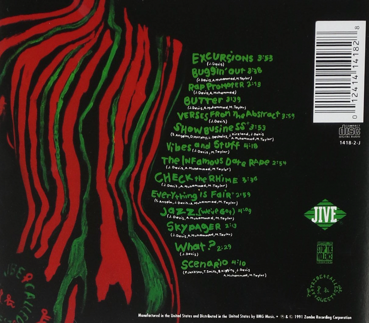Jive A Tribe Called Quest The Low End Theory Hip-Hop Music Audio CD (Standard Edition) 906il