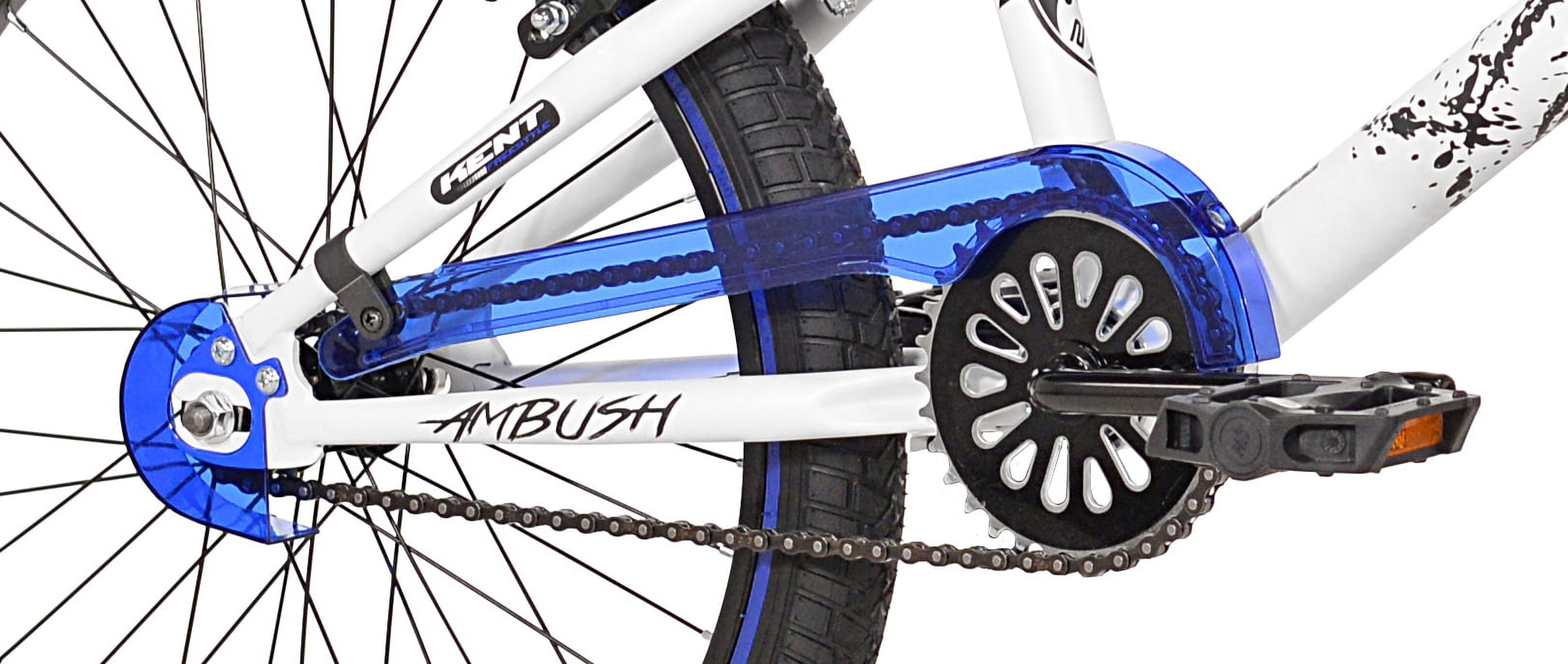 Kent Bicycles Ambush Boys' BMX Bike, Durable Steel Frame with Hand Brakes (Blue, 20 in) ktjev