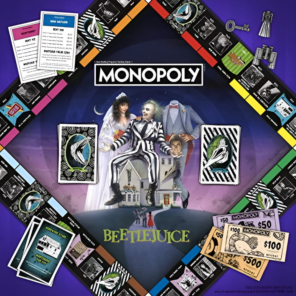 Undiscovered Realm Monopoly Beetlejuice Collector's Edition Board Game (2-6 Players) n6r4z