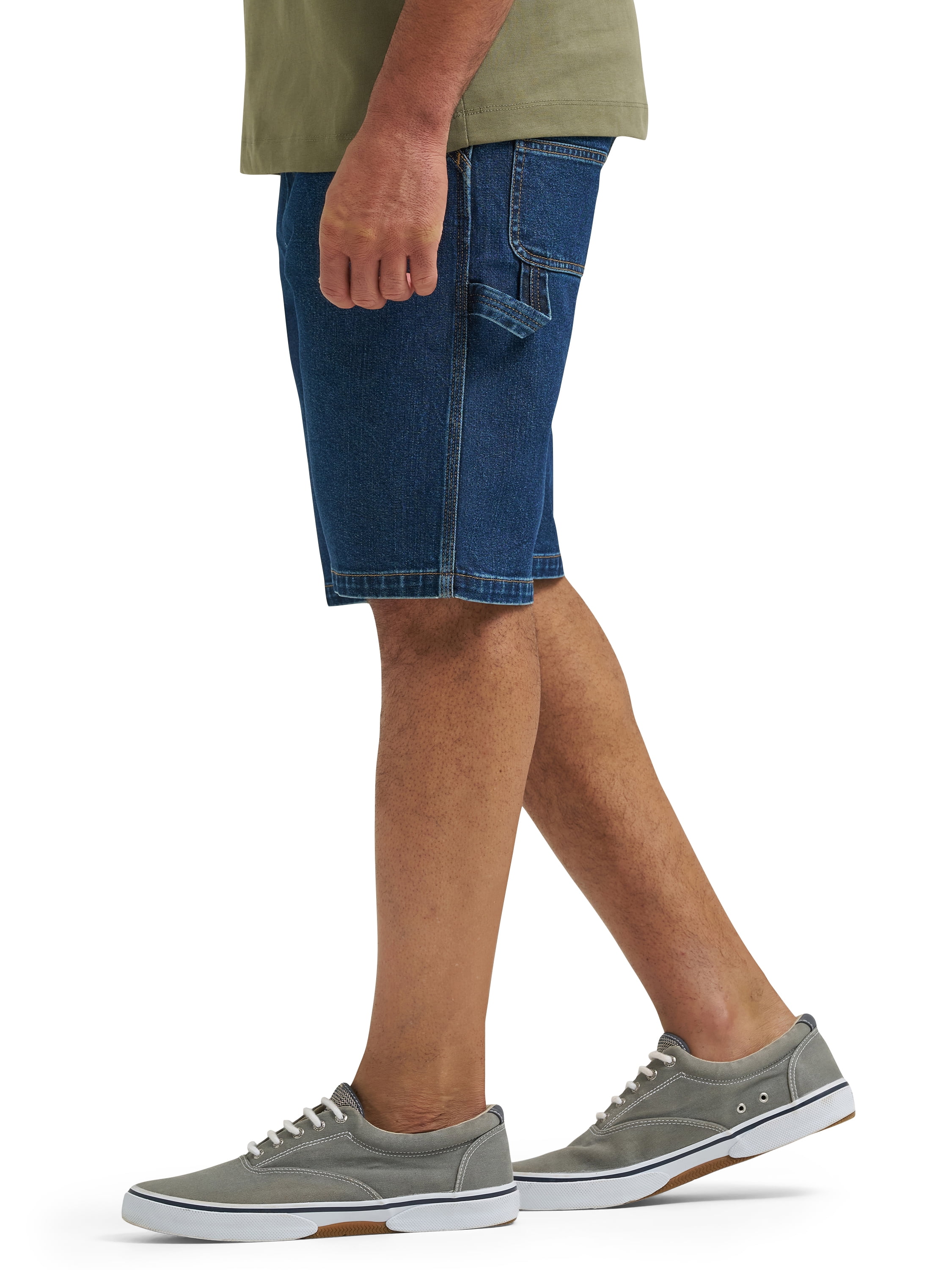 Wrangler Men's Relaxed Fit Carpenter Denim Shorts (Blue, 30-50) dutc6