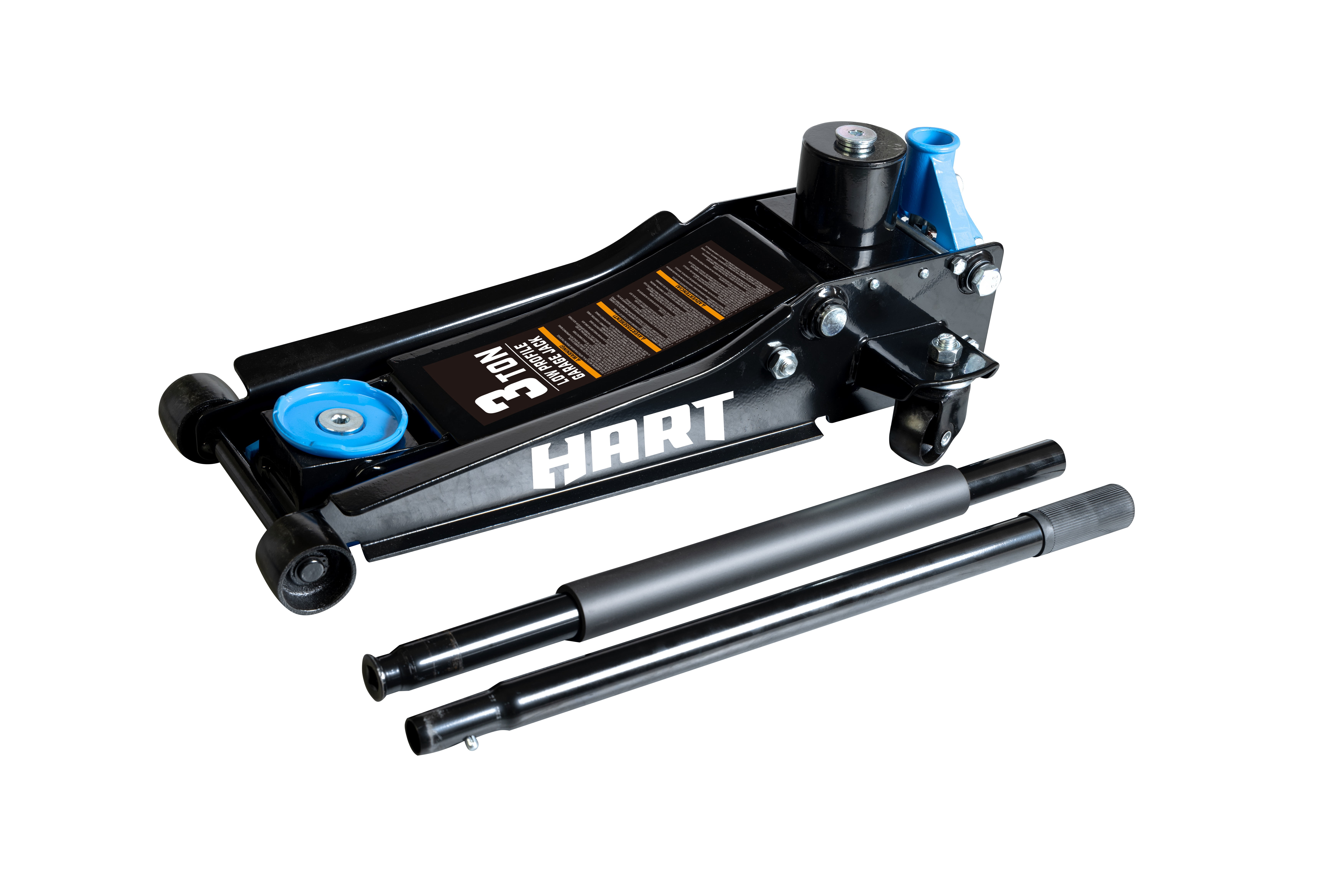HART Super Duty Garage Jack with SUV Adaptor, 3 Ton Capacity (Black) 94vuy