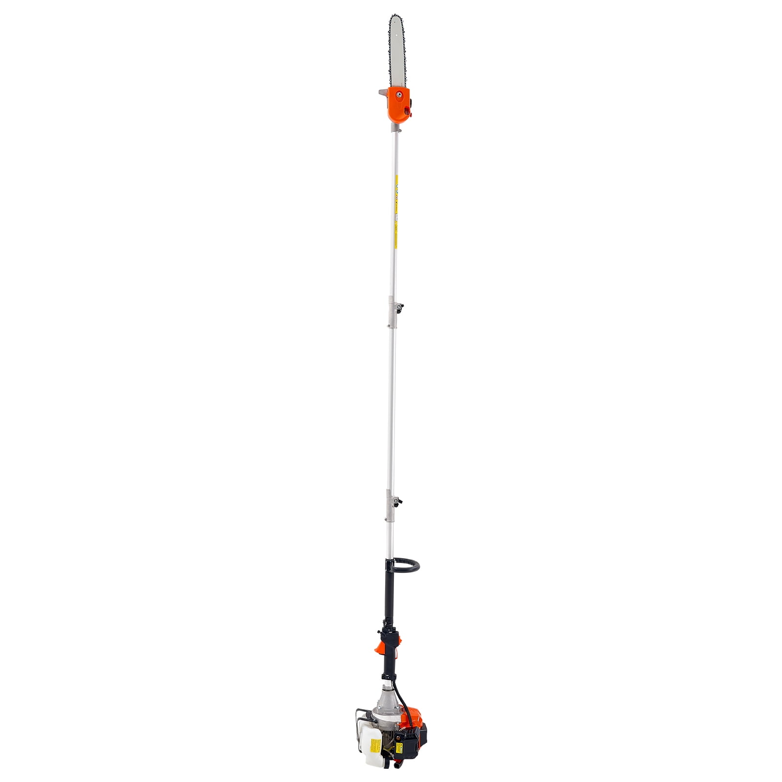 KFFKFF Gas-Powered Pole Saw, 43CC 2-Stroke Engine, 12-Inch Bar, Adjustable Head, Extendable Reach (Black, 7.1-12 ft) i6tq8