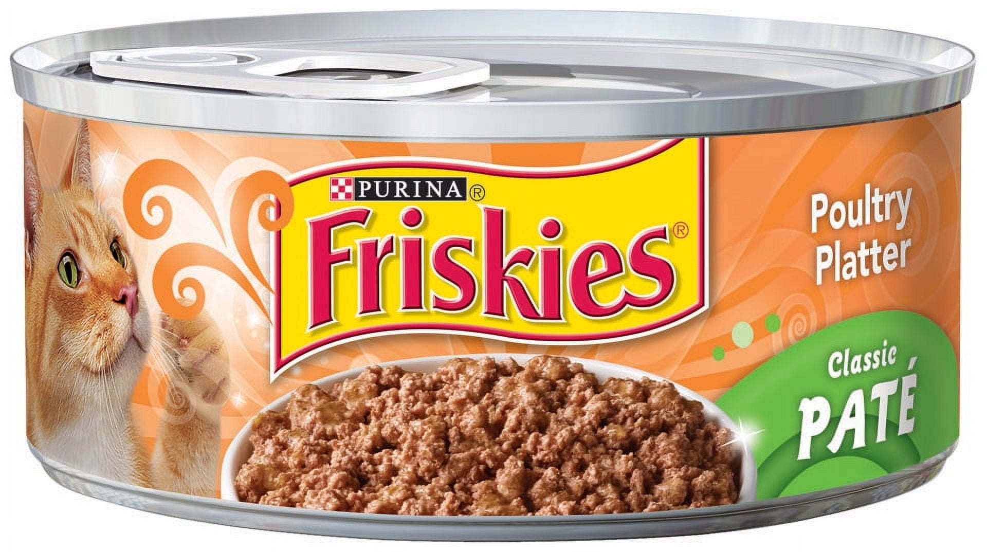 Friskies Classic Pate Poultry Platter Wet Cat Food (Poultry, 24 Pack of 5.5 oz) 0lbzk
