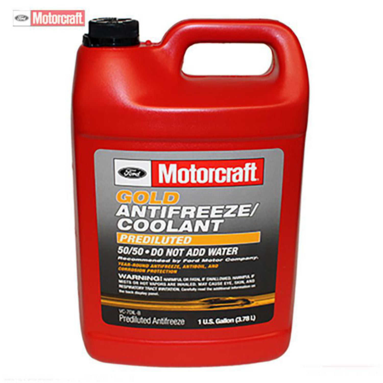 Motorcraft Ford Genuine Gold Pre-Diluted Antifreeze Coolant (Gold, 1 gal) a3s6w