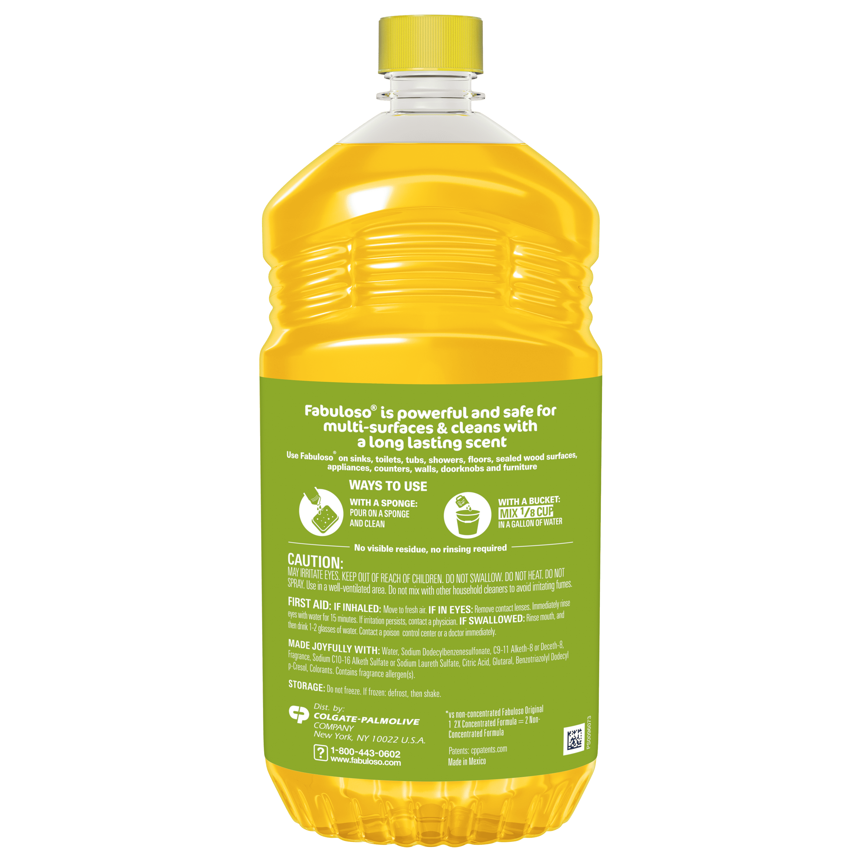 Fabuloso Multi-Purpose Cleaner, 2X Concentrated Formula, Pineapple Scent (56 fl oz) i01q6