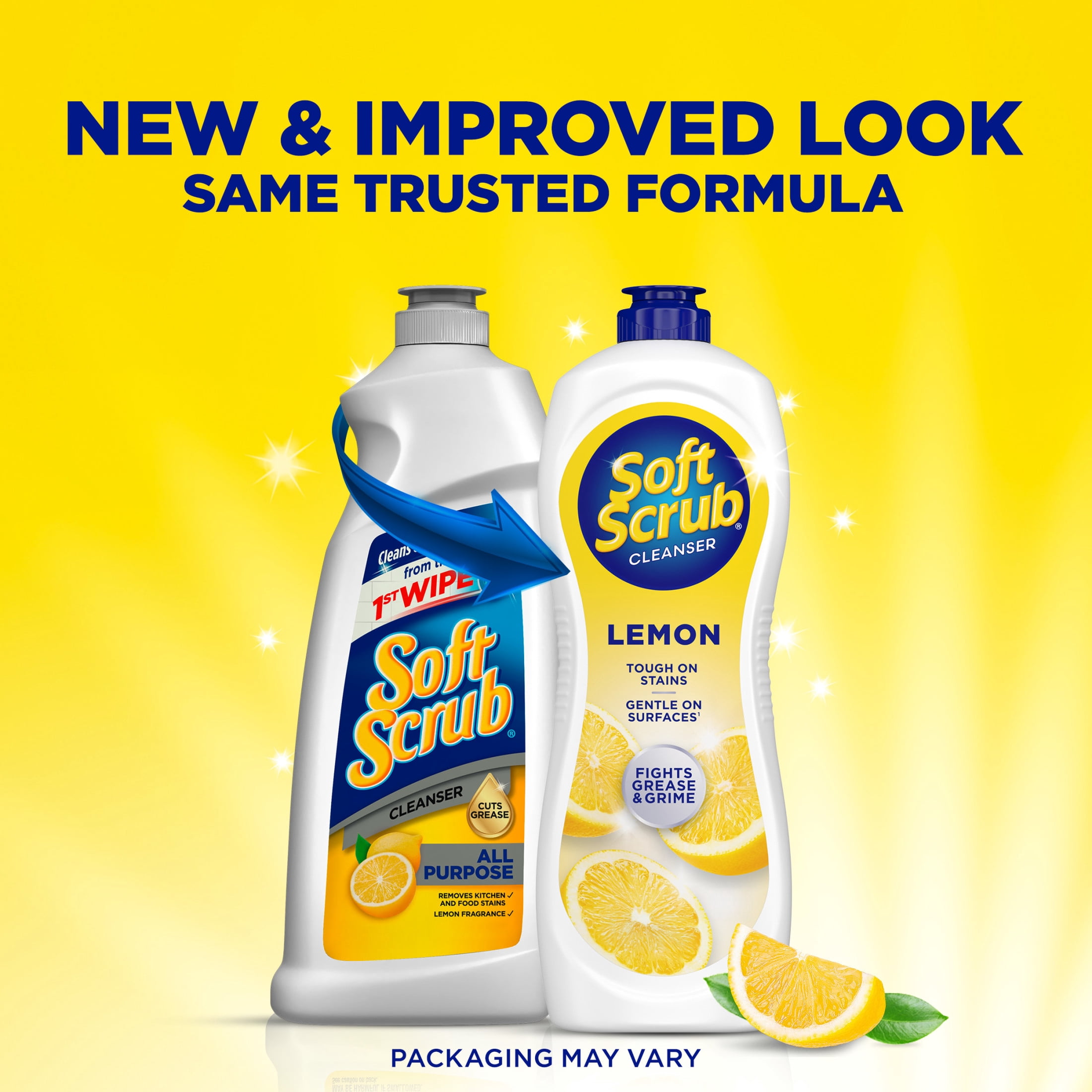 Soft Scrub Multi-Surface Cleanser, Lemon Scent, Grease & Grime Remover (24 oz) olhly - Image 4