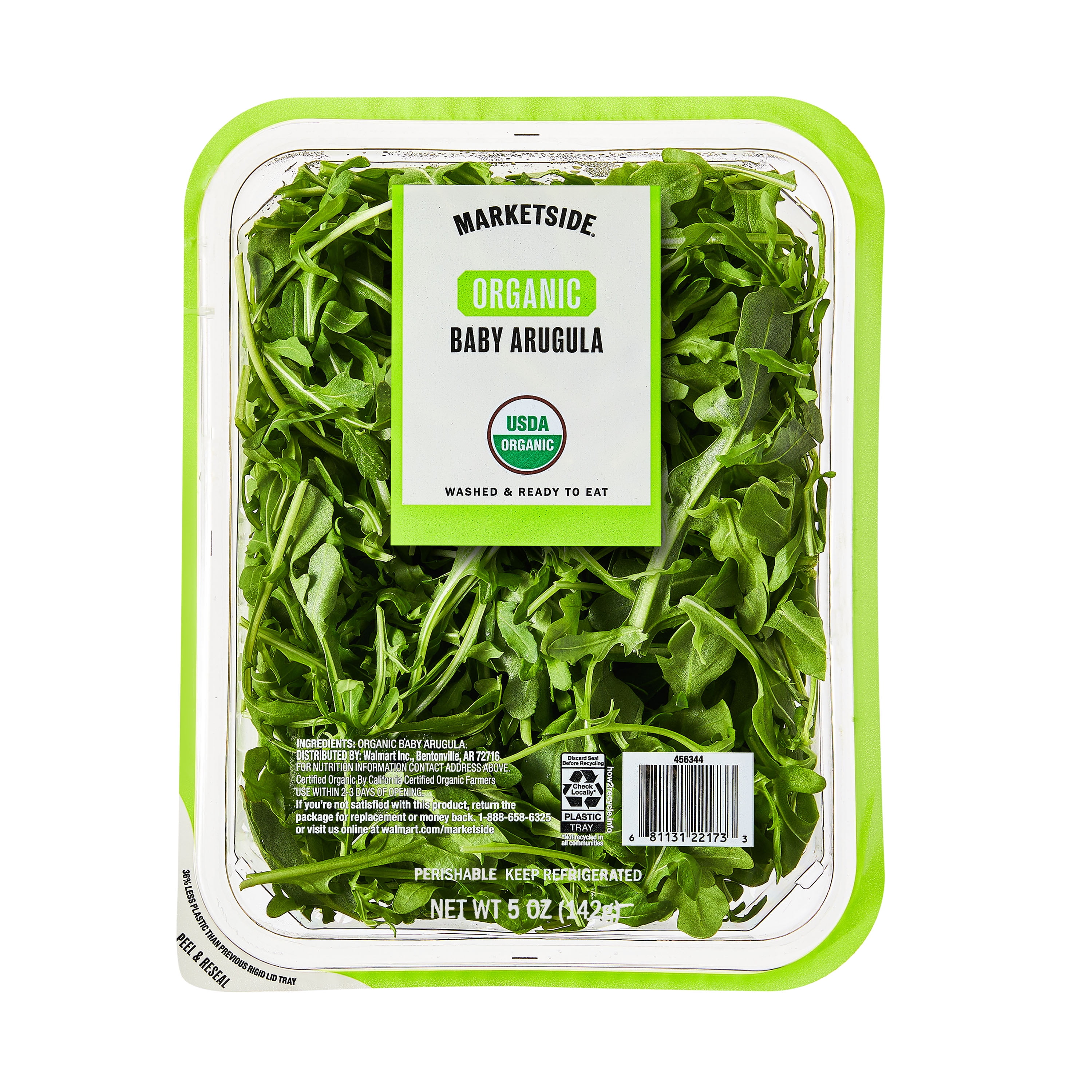 Marketside Organic Baby Arugula Salad (Fresh, 5 oz) 6xukm