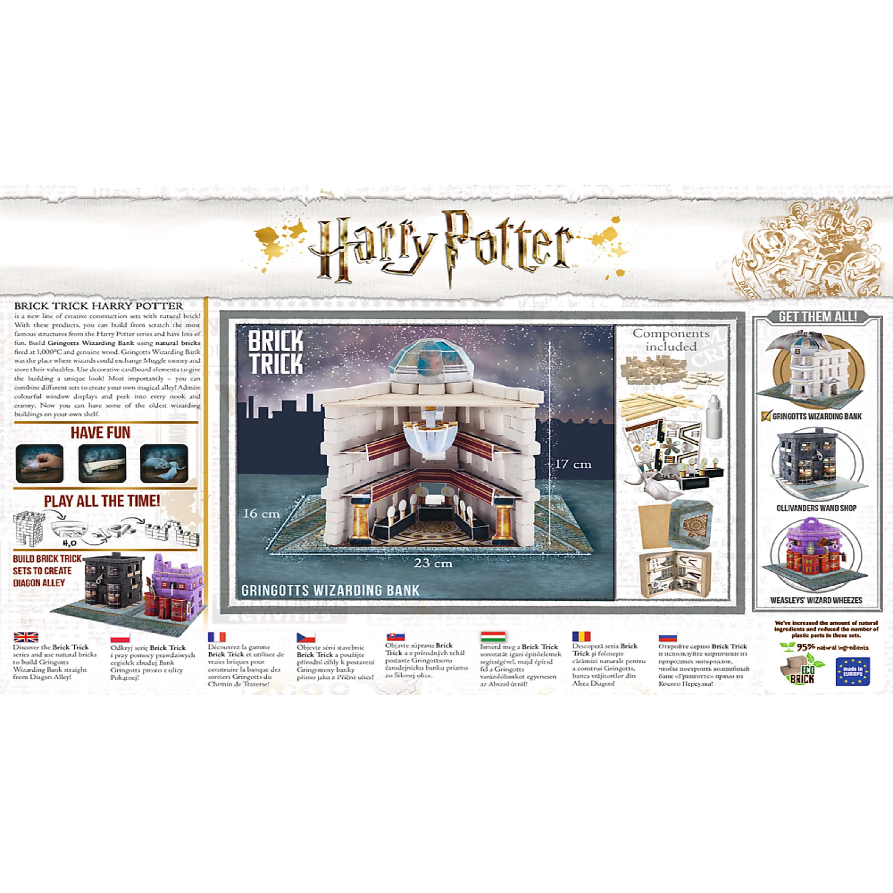 Trefl Brick Trick Harry Potter Gringotts Wizarding Bank Construction Set (1 Set) 0l4nb