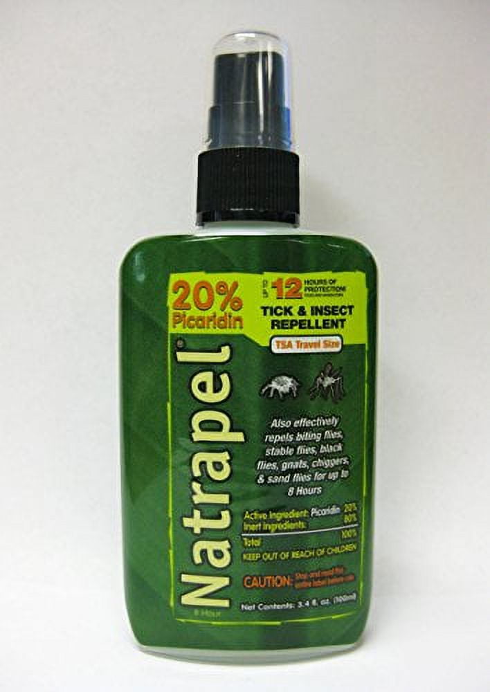 Natrapel Picaridin Insect Repellent Spray, DEET-Free Protection (Clear, 6.8 oz, 2 Count) 3xtbx