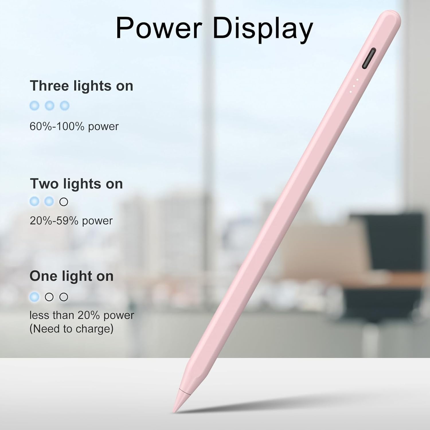 Antier Stylus Pen for iPad 2018 or Later, Precision Tilt Sensitivity with Palm Rejection (Pink) 74wpw