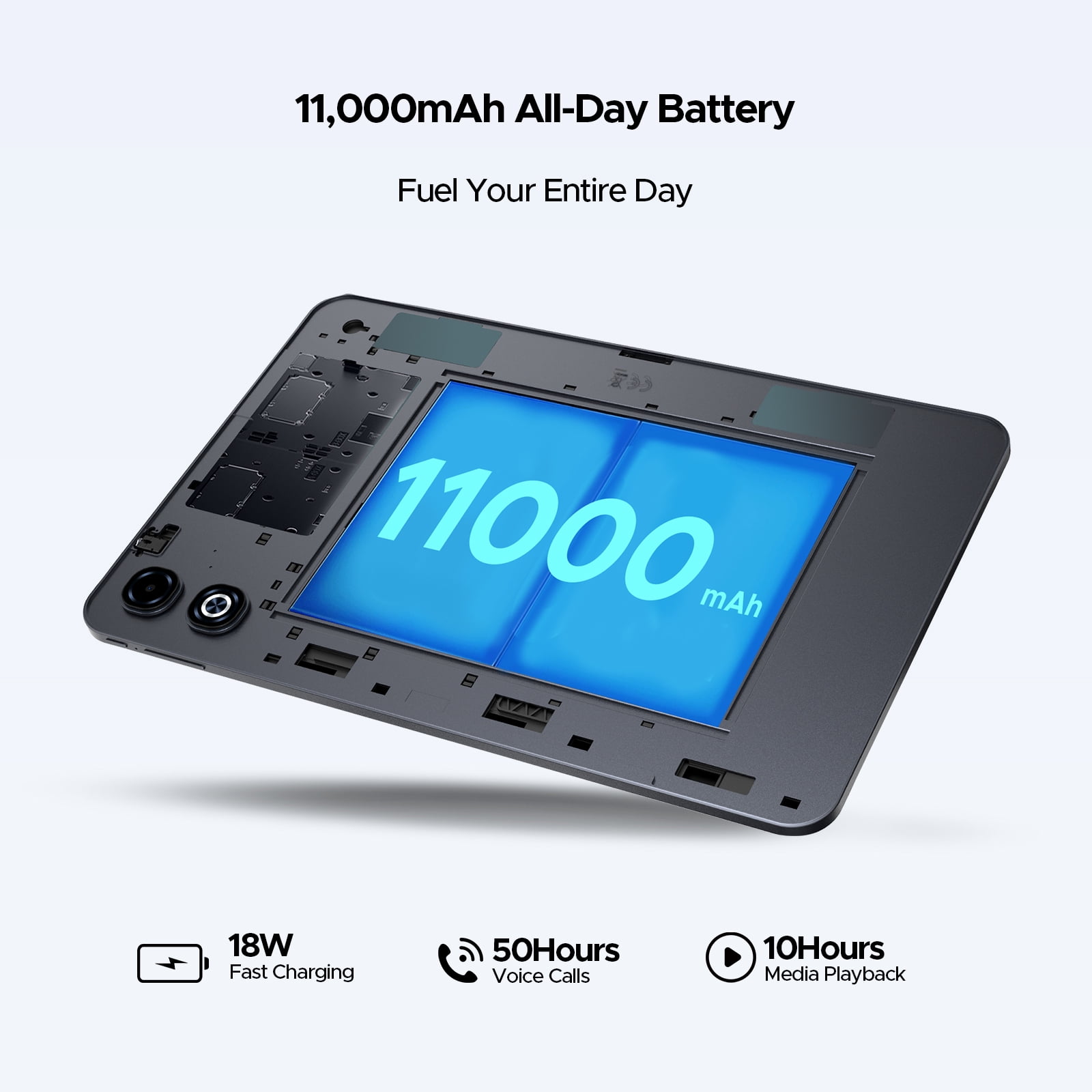 Doogee Tab G6 MAX Android 16 Tablet (13.4 in, 32GB RAM, 256GB Storage, Gray) h2v3w