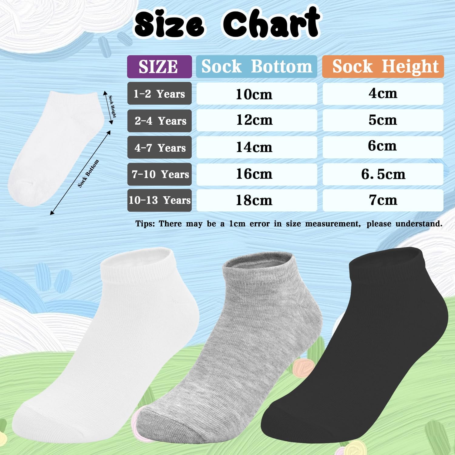 ELUTONG Kids Low Cut Ankle Socks, Soft Athletic Performance Socks for Boys and Girls (Black, 20 Pairs) 2y9zn