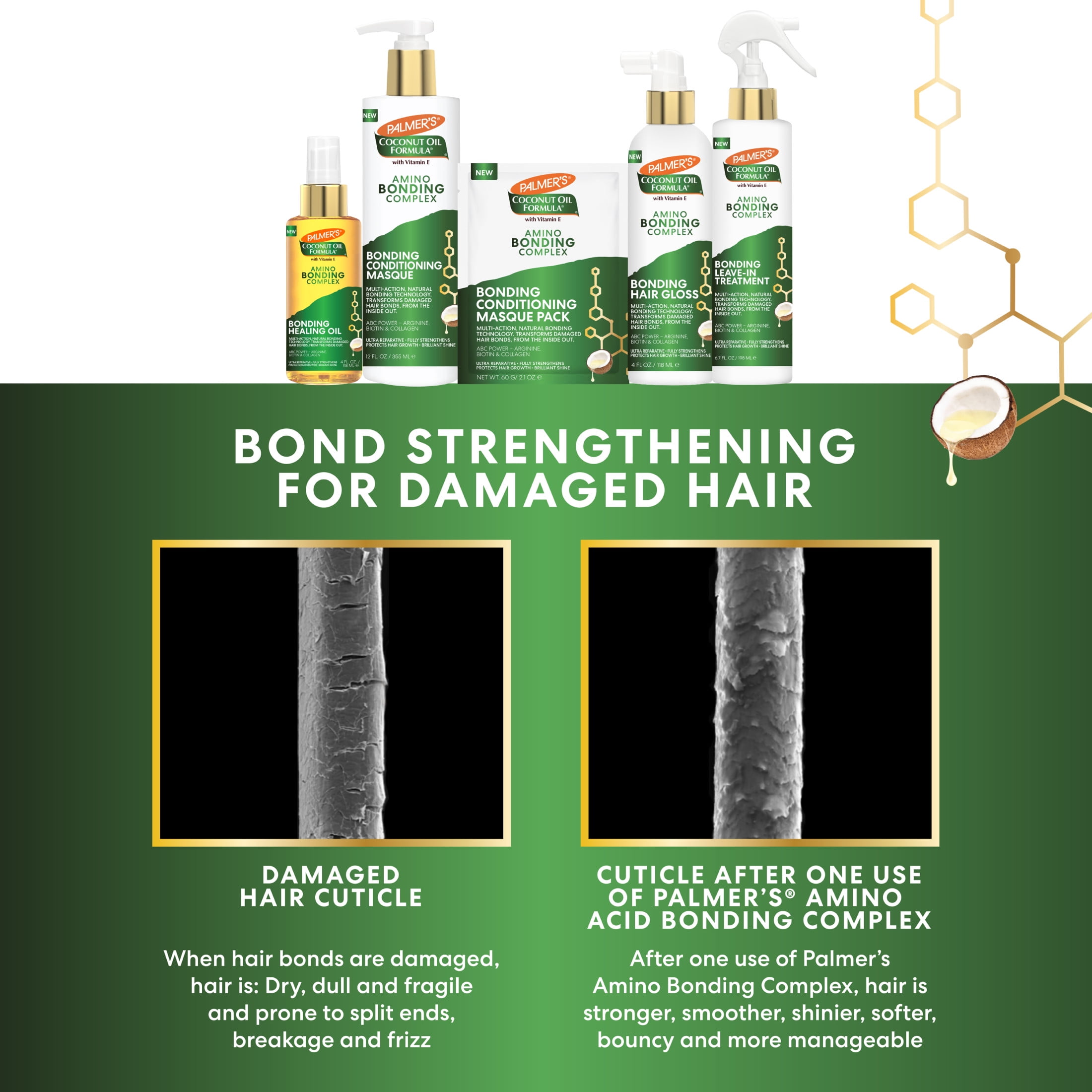 Palmer's Coconut Oil Formula Amino Bonding Complex Reparative Hair Masque (2.1 fl oz) hlrja