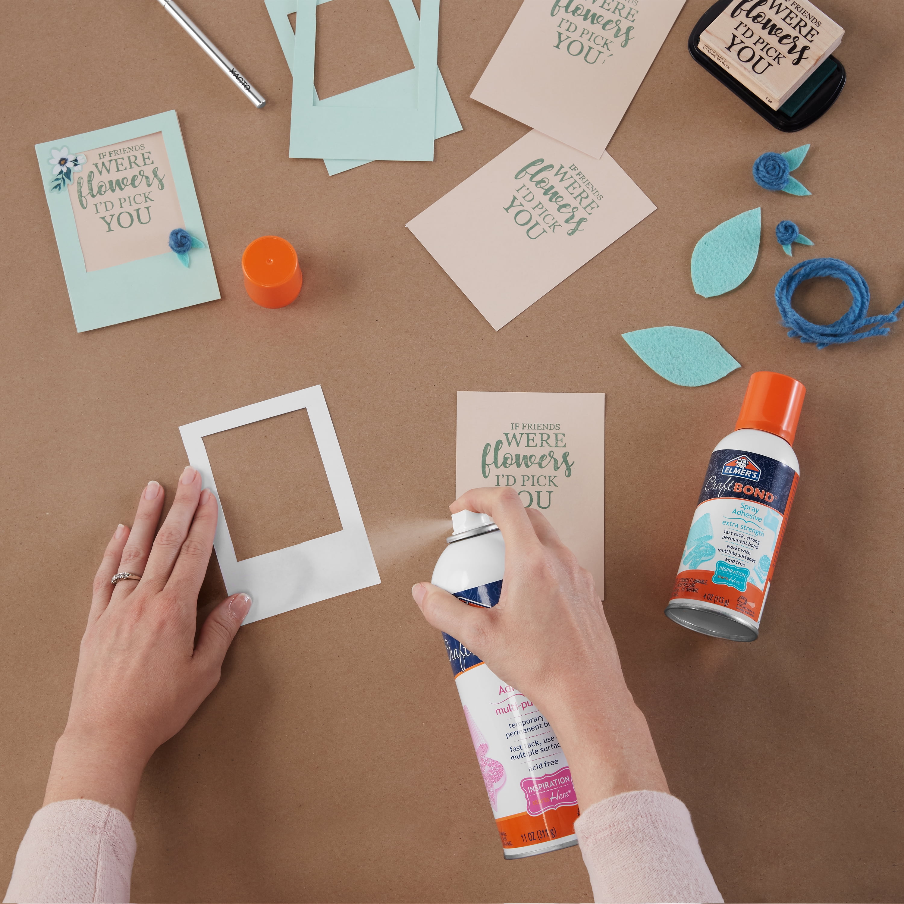 Elmer's Craft Bond Multi-Purpose Spray Adhesive, Quick-Drying Permanent Glue (Clear, 4 oz) unu3z