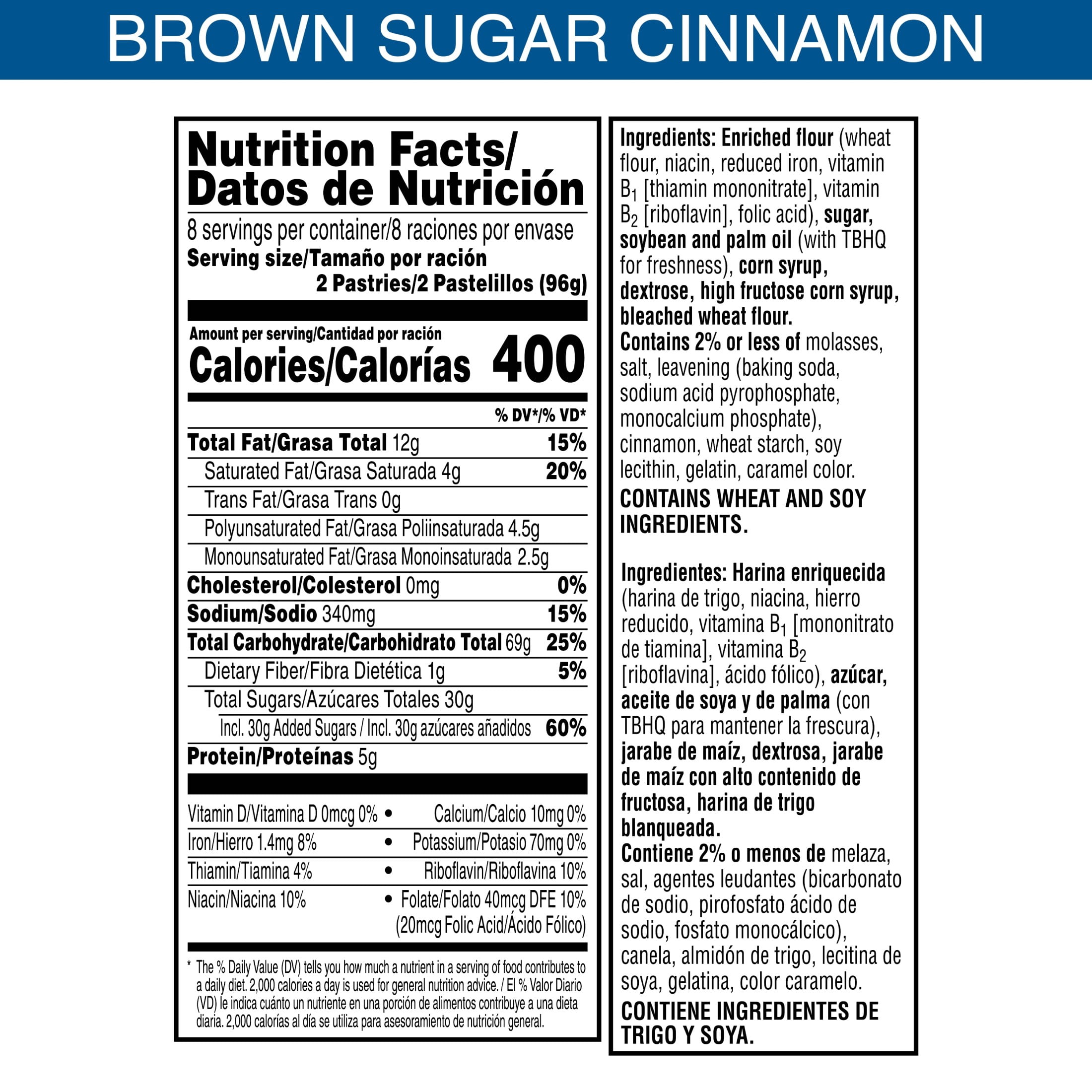 Pop-Tarts Frosted Brown Sugar Cinnamon Toaster Pastries, Ready-to-Eat Breakfast Snack (27 oz, 16 Count) auata