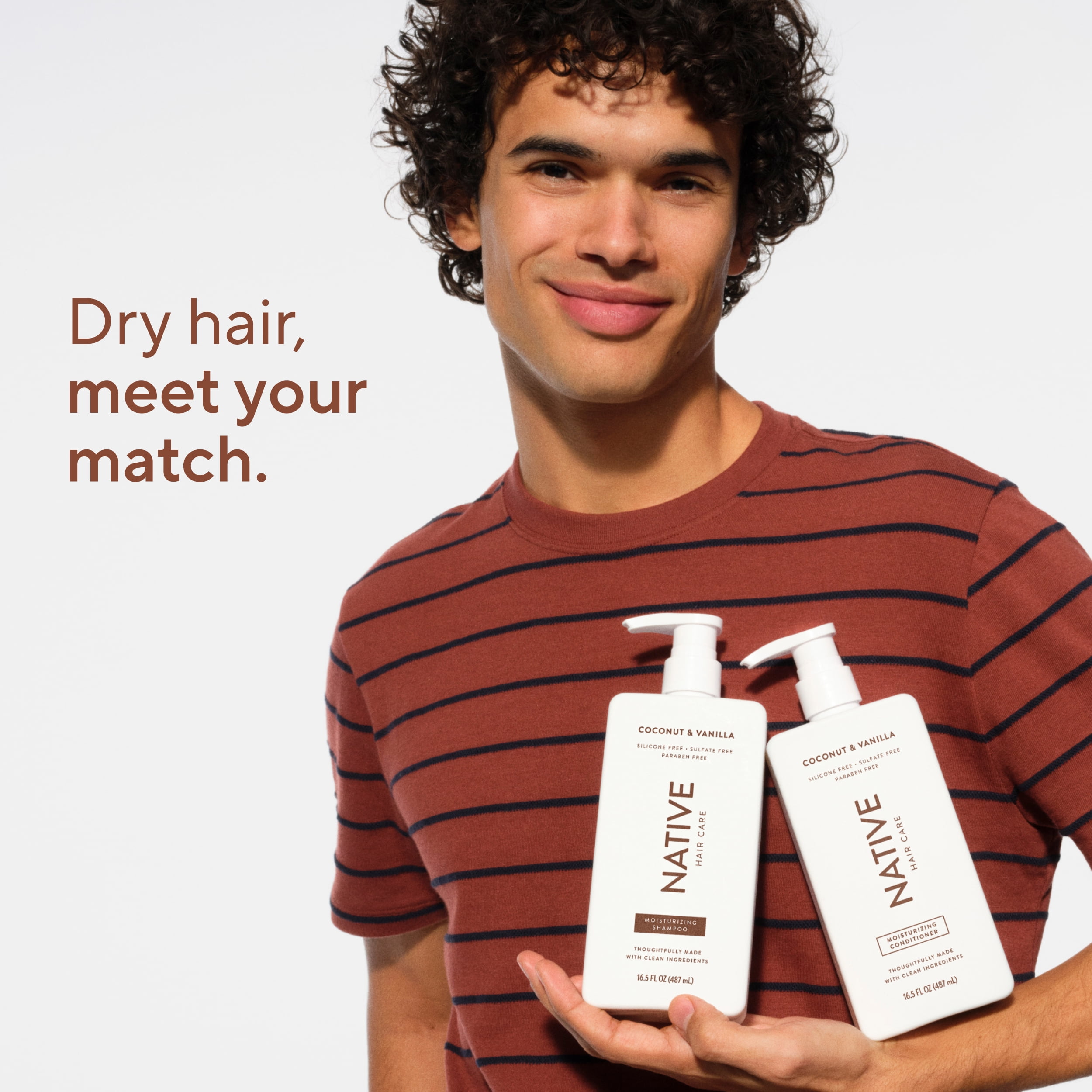 Native Moisturizing Conditioner, Coconut and Vanilla Scent, Hydrating Formula for Shiny Hair (16.5 fl oz) qcmyu
