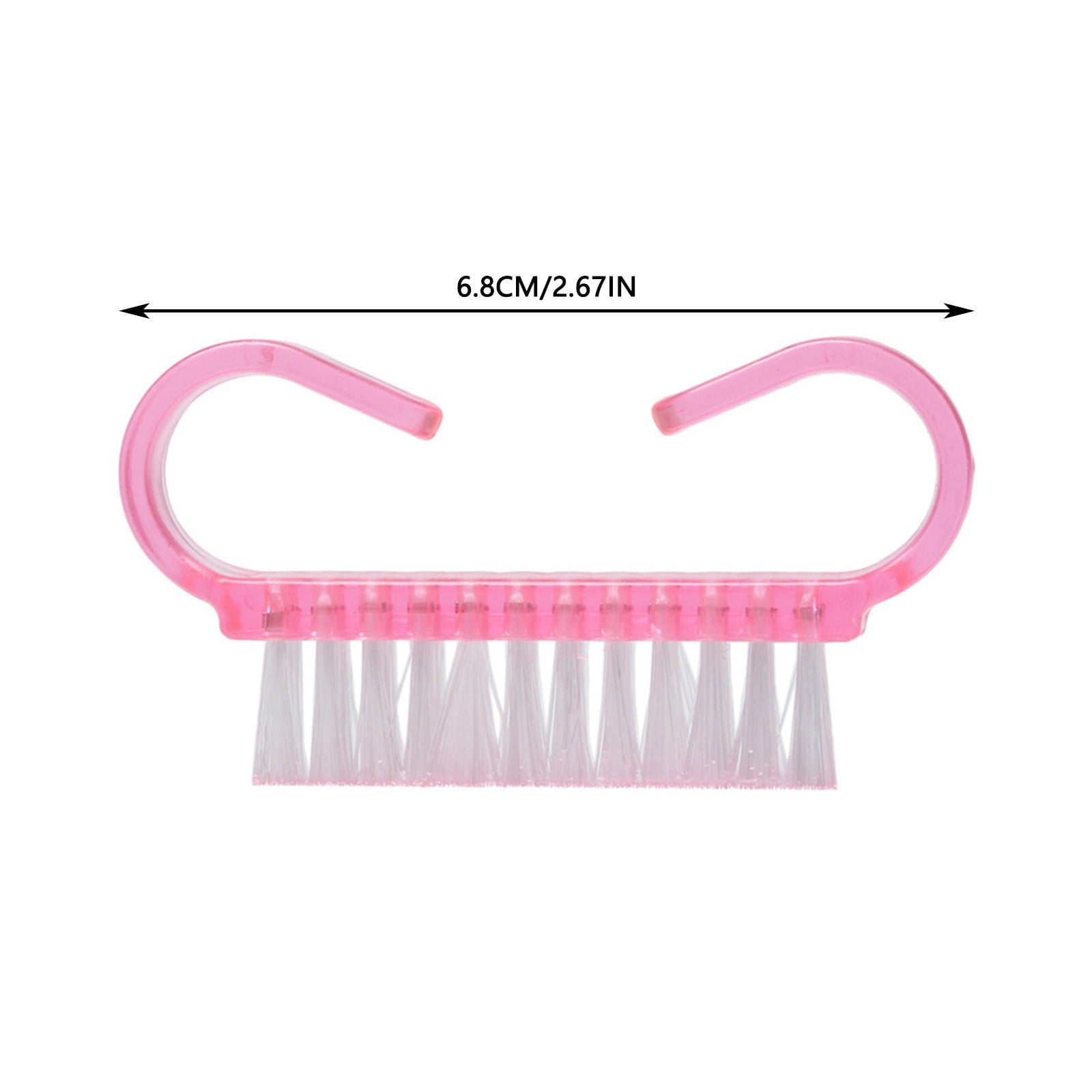 Style& Handle Grip Fingernail Scrub Brush for Hand and Toe Cleaning (Pink, 24 Pack) 4uwgh