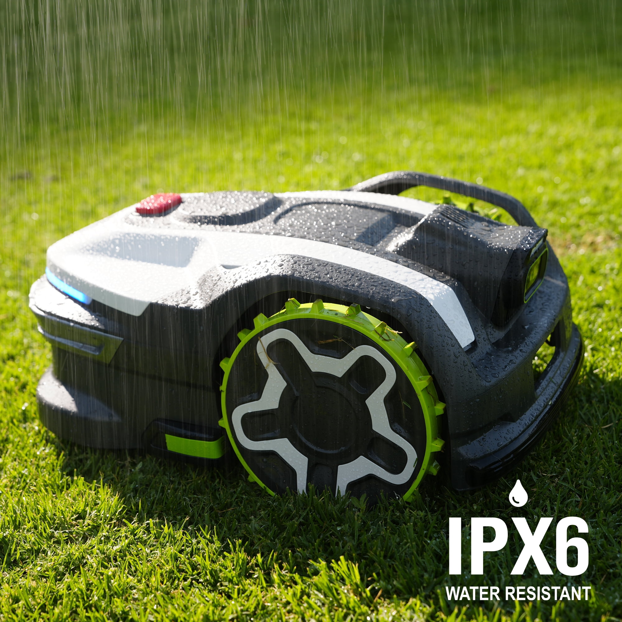 Greenworks AiMowbot Wire-Free RTKVision Robotic Mower (Green, 0.5 Acre Capacity) z6jfc