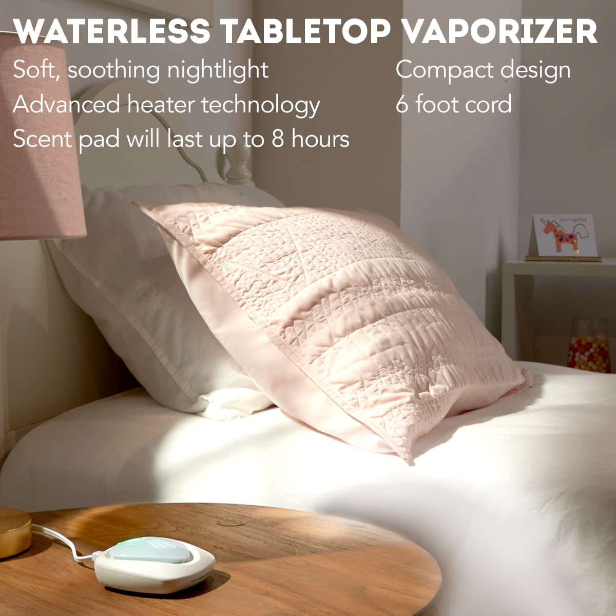 Vicks Waterless Vaporizer with Nightlight and 5 Scent Pads (50 Sq. Ft. Coverage) zu0a4