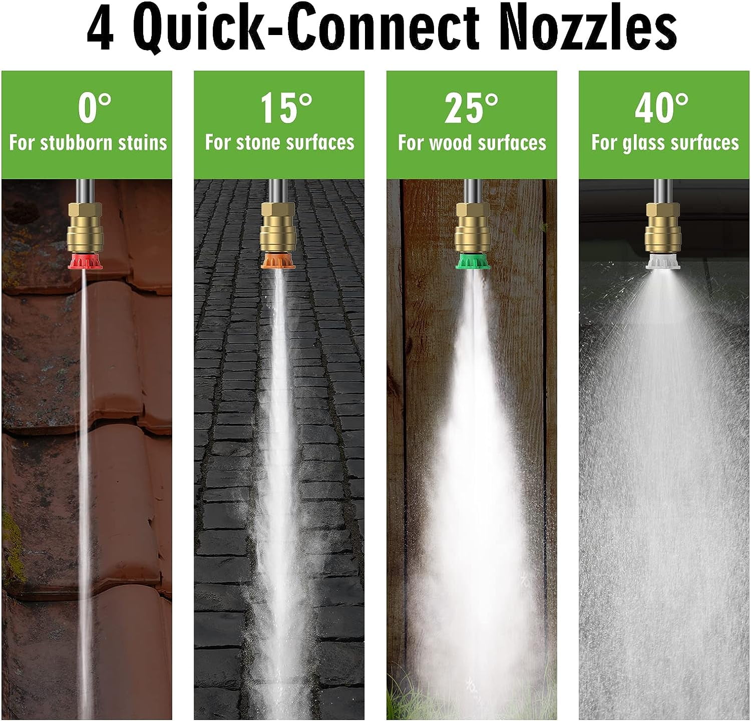 TaoTronics Electric Pressure Washer, 4200 PSI 2.6 GPM Power Washer with Hose Reel and 4 Quick Connect Nozzles (1 Pack) b2elo