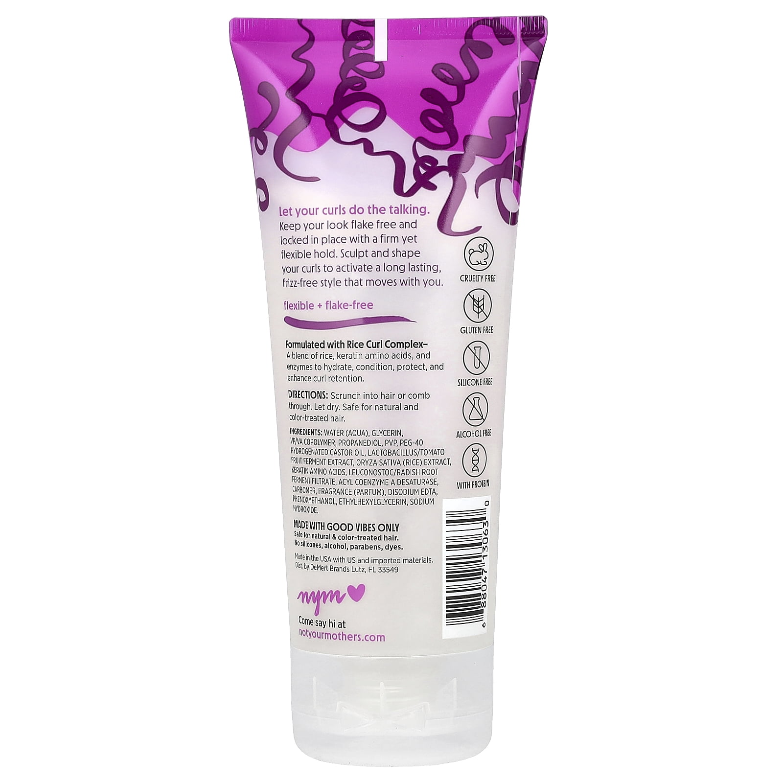 Not Your Mother's Curl Talk Frizz Control Sculpting Hair Gel, Flexible-Firm Hold (6 fl oz) 8m4rt