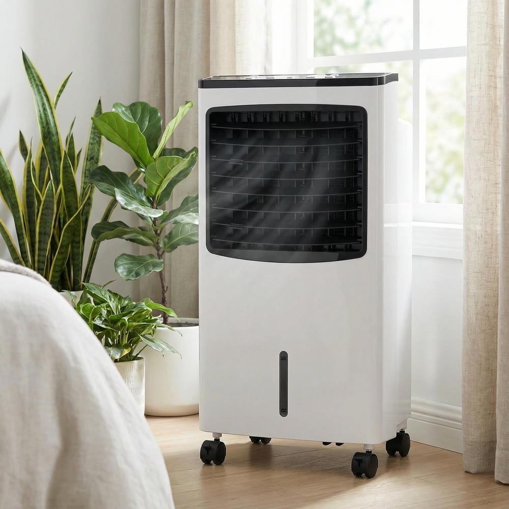 Topcobe 3-in-1 Portable Evaporative Air Cooler with Remote Control (White, 1 Unit) etvo4