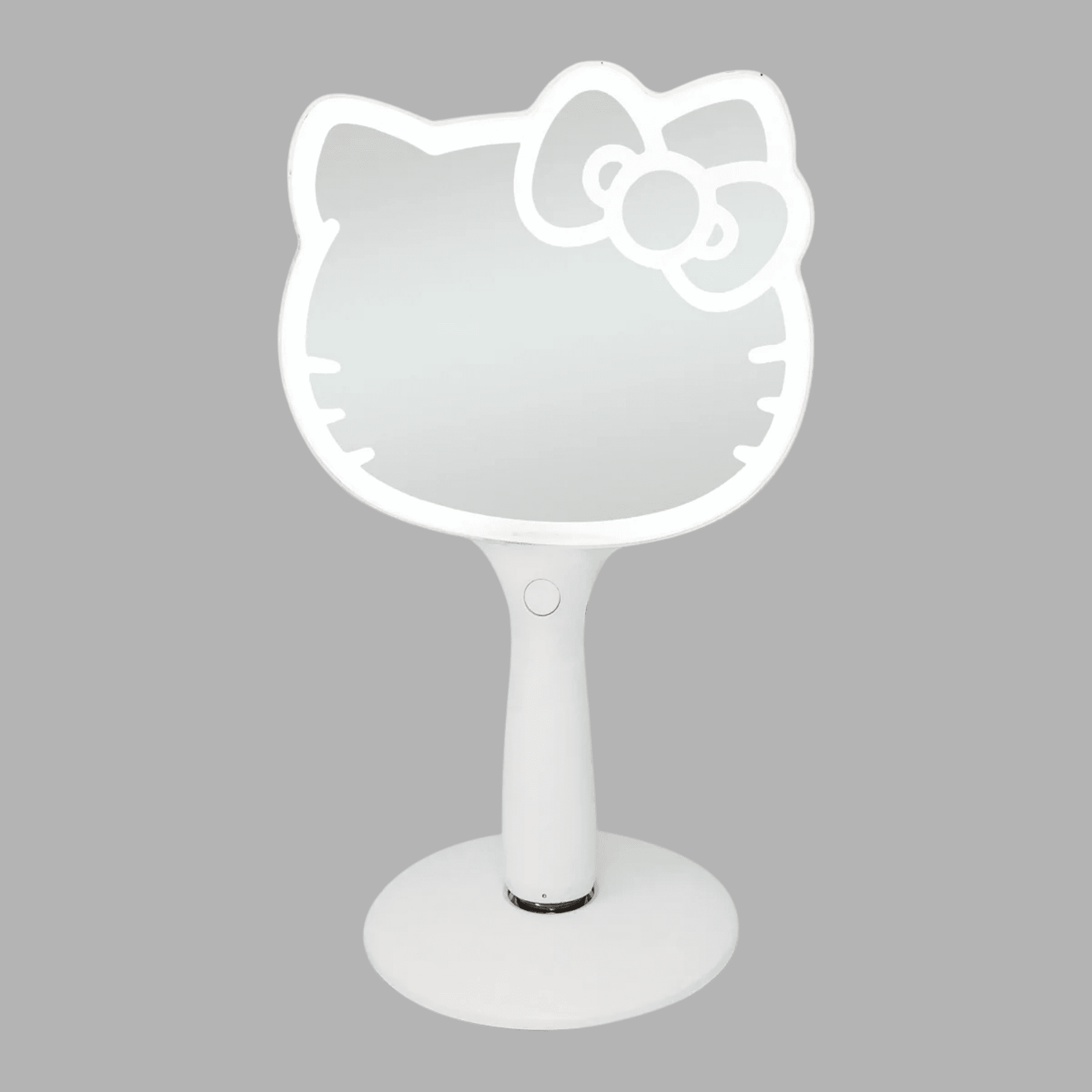 Impressions Vanity Hello Kitty LED Lighted Handheld Makeup Mirror with Magnetic Stand (White, 7 in) t7unv