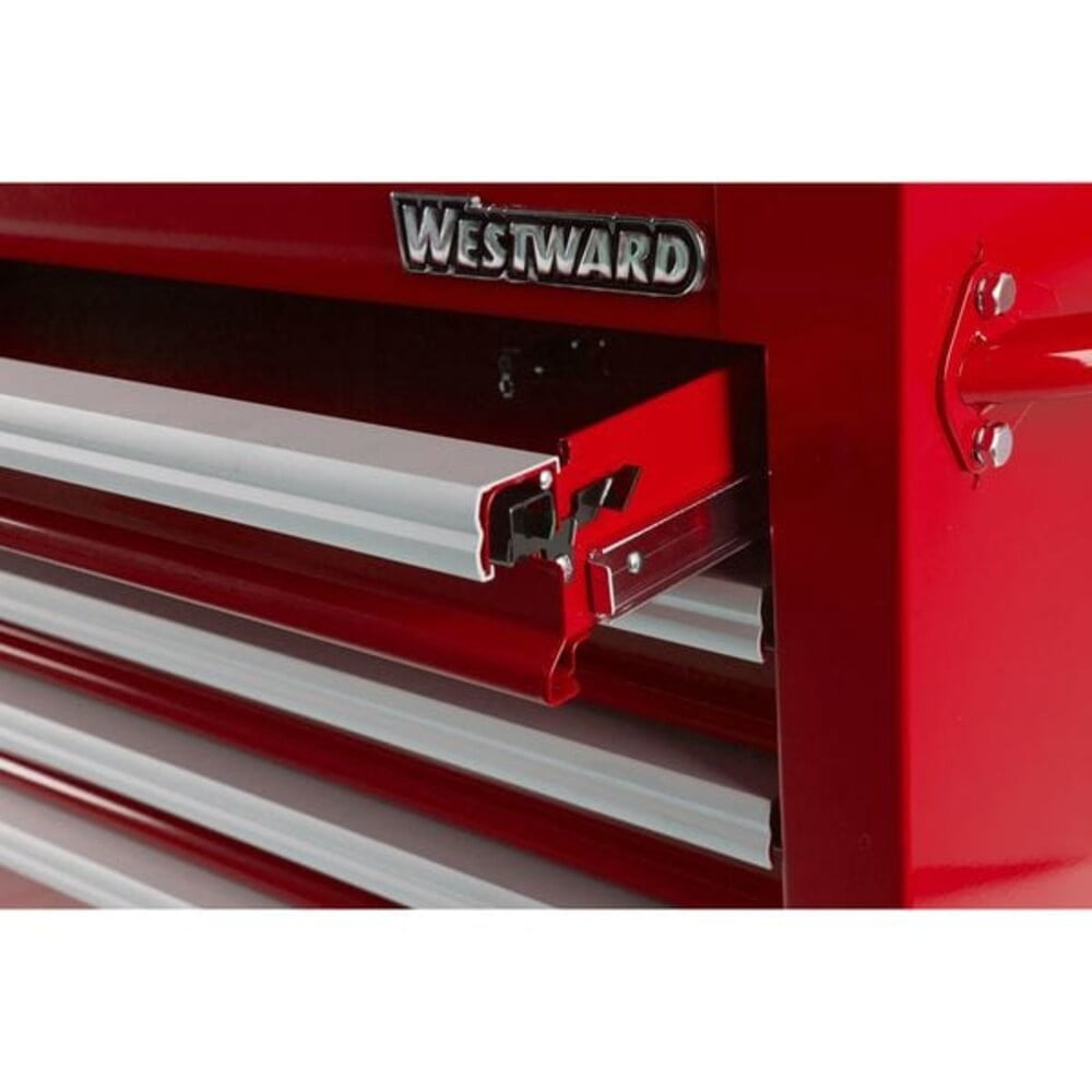 Westward Rolling Tool Cabinet, 13-Drawer Heavy-Duty Steel Storage Chest, Powder Coated Finish (Gloss Red, 42 in W x 19 in D x 40 in H) 9lnjq